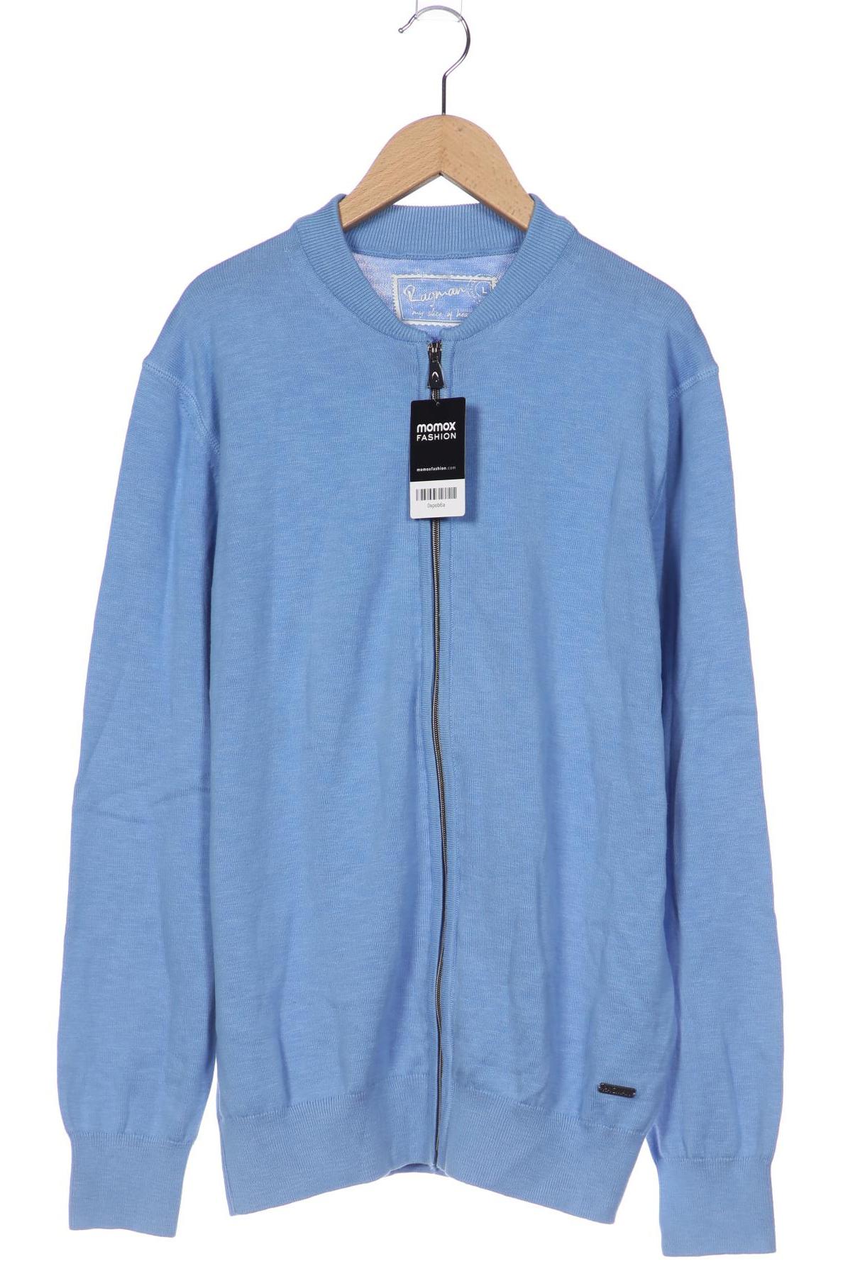 

ragman Herren Strickjacke, blau, Gr. 52