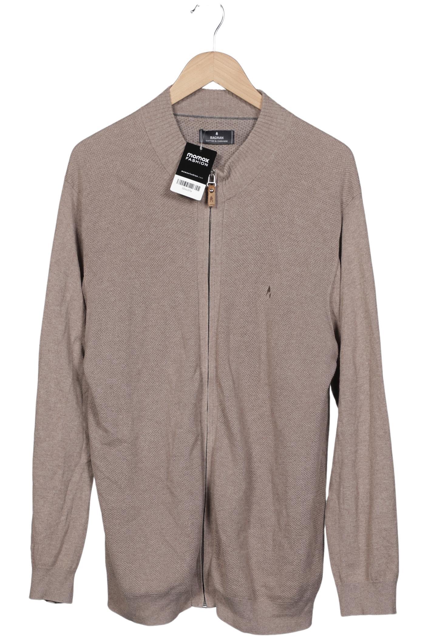 

ragman Herren Strickjacke, beige, Gr. 56