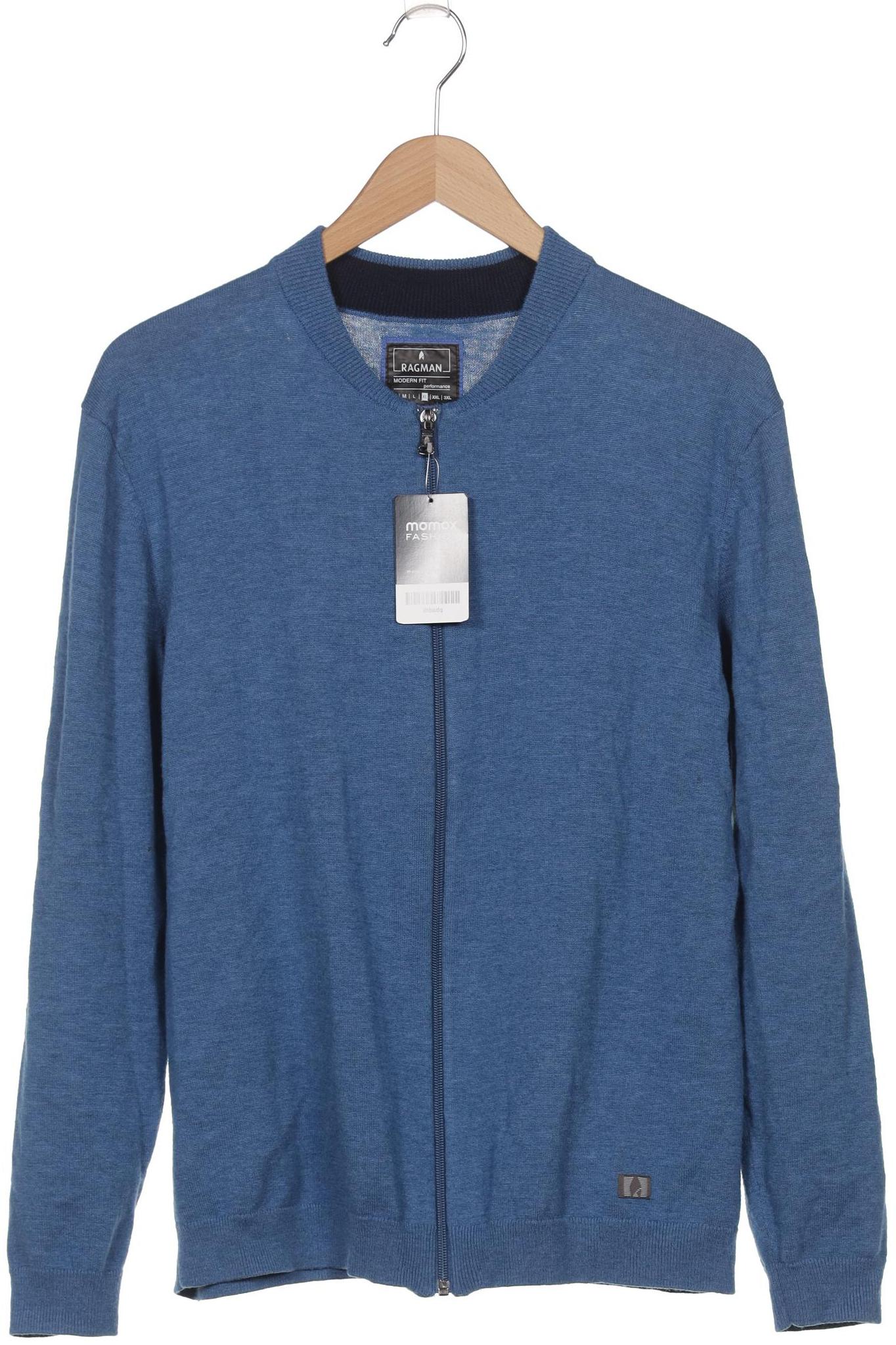 

ragman Herren Strickjacke, blau, Gr. 54