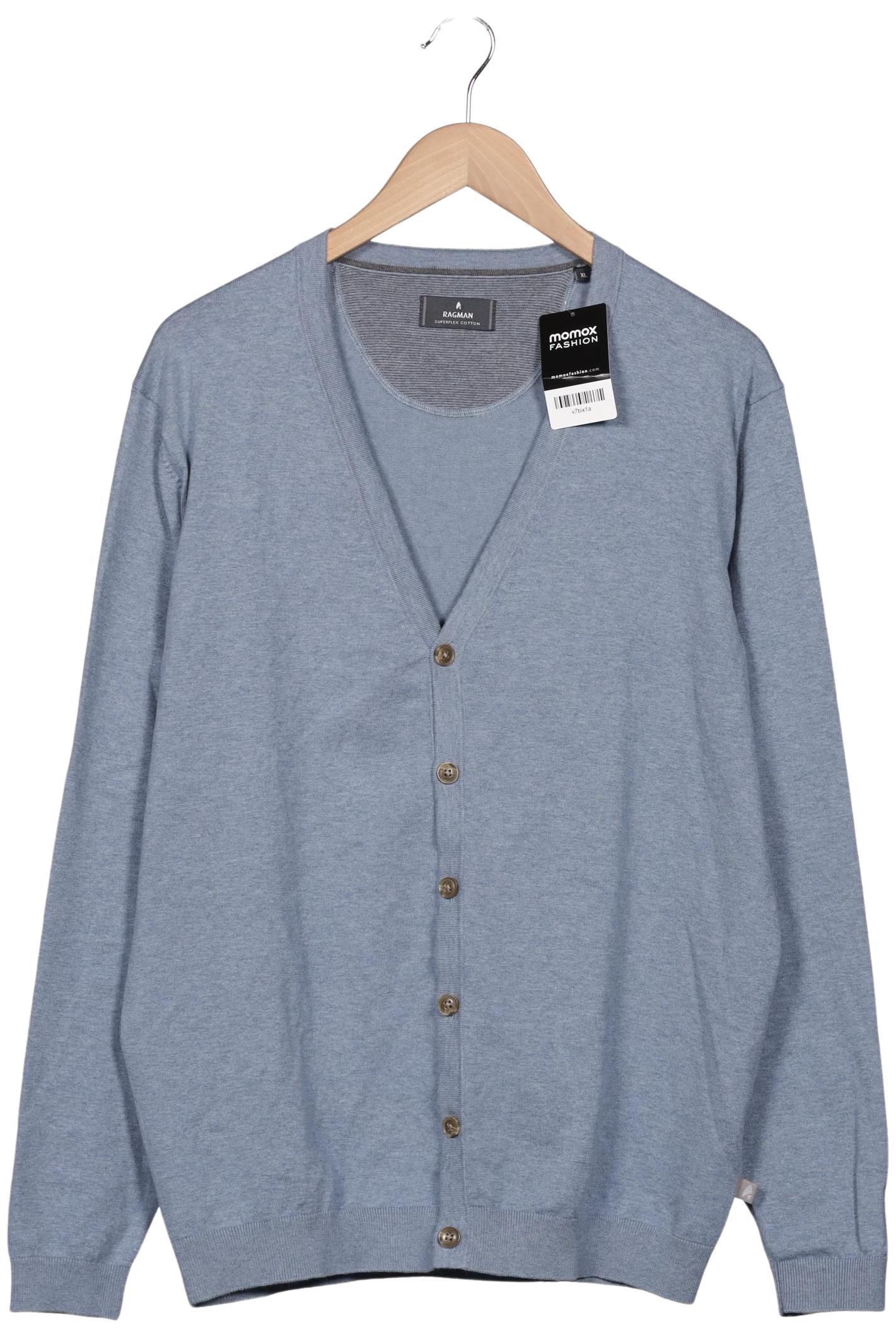 

ragman Herren Strickjacke, blau, Gr. 54