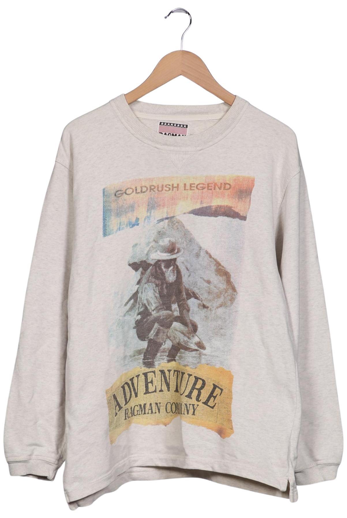 

ragman Herren Sweatshirt, beige, Gr. 48