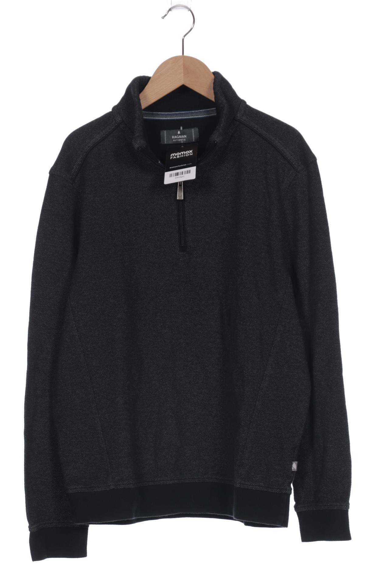 

ragman Herren Sweatshirt, schwarz, Gr. 48