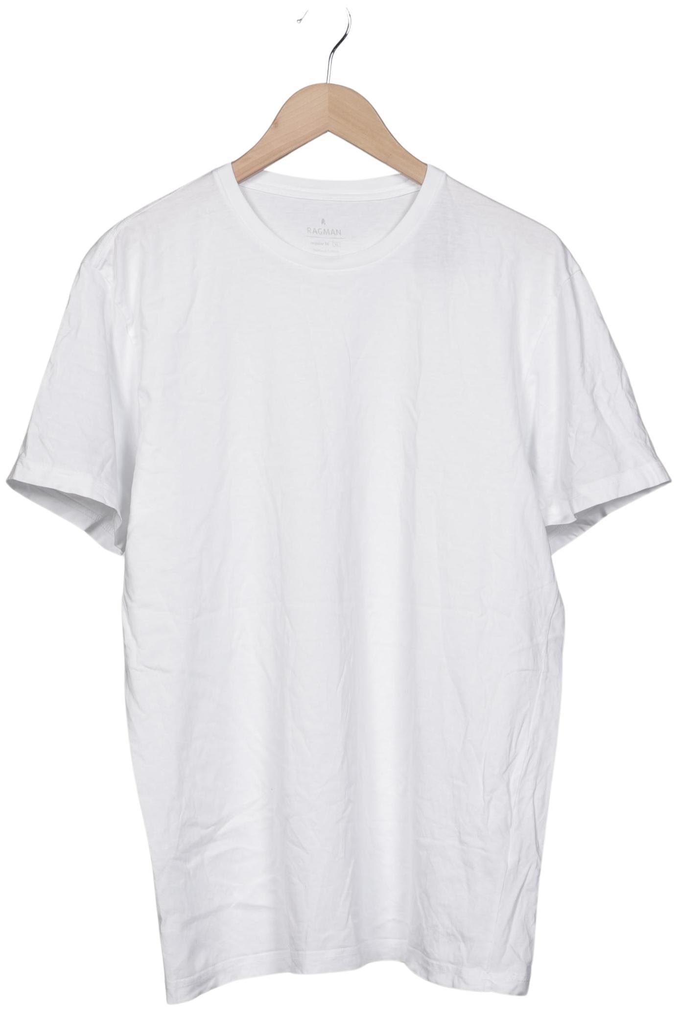 

ragman Herren T-Shirt, weiß, Gr. 54