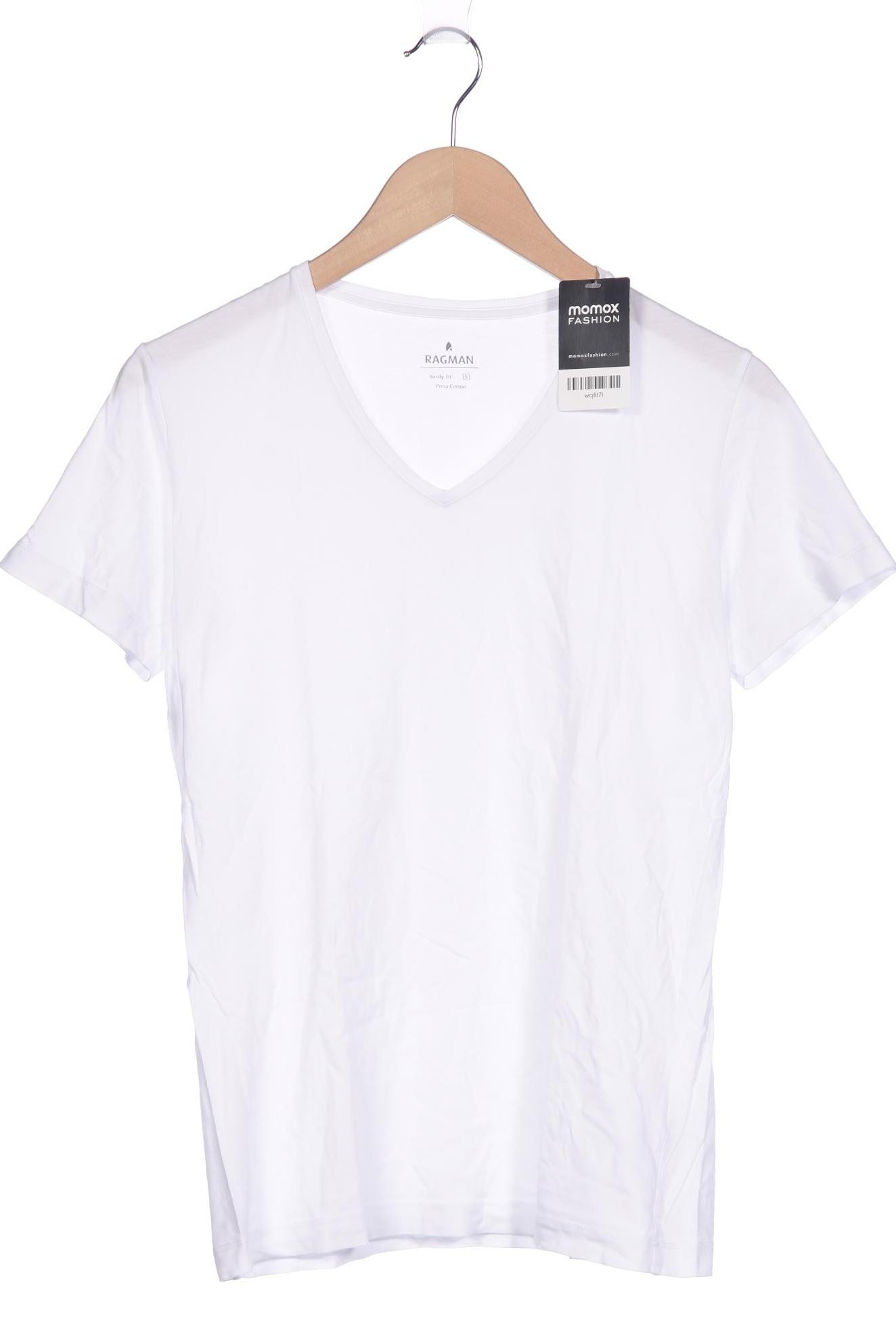 

ragman Herren T-Shirt, weiß, Gr. 46