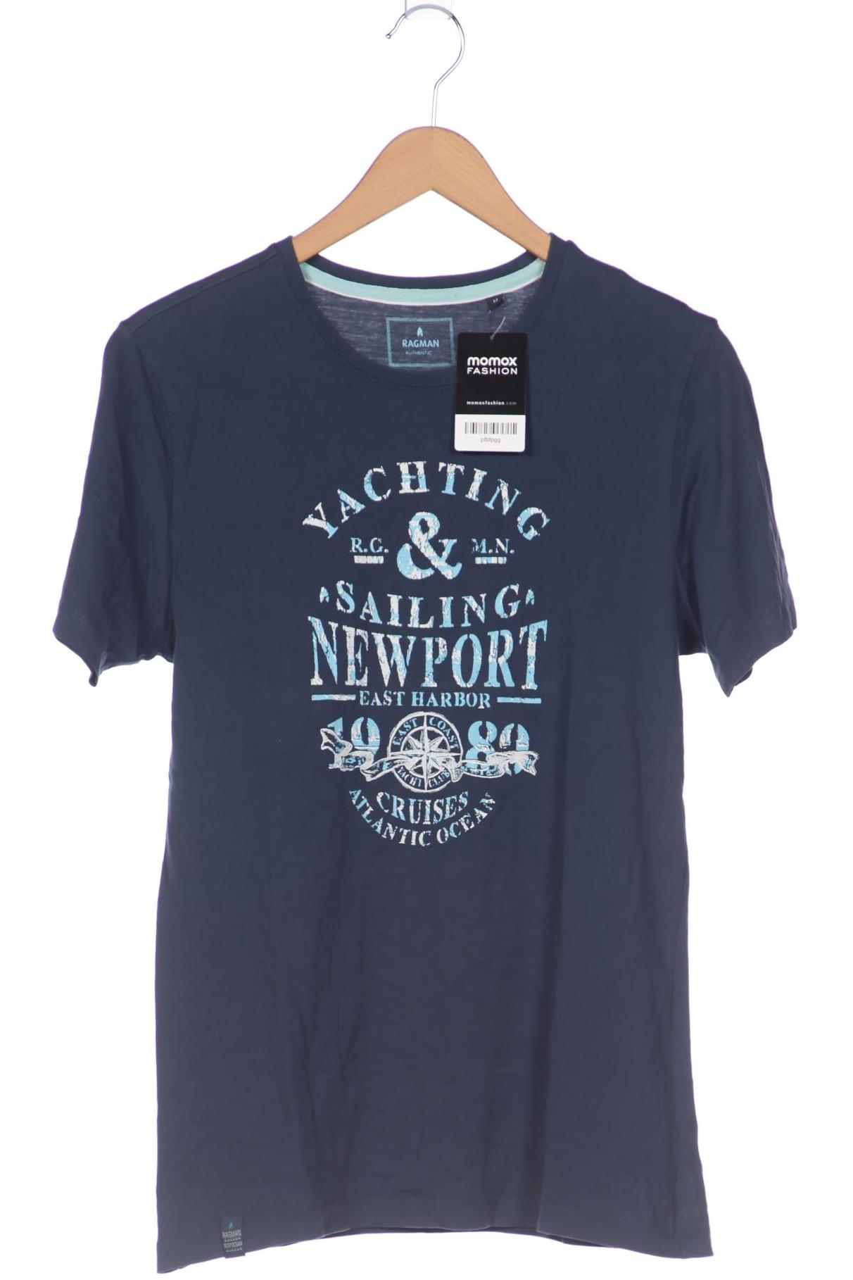 

ragman Herren T-Shirt, blau, Gr. 48
