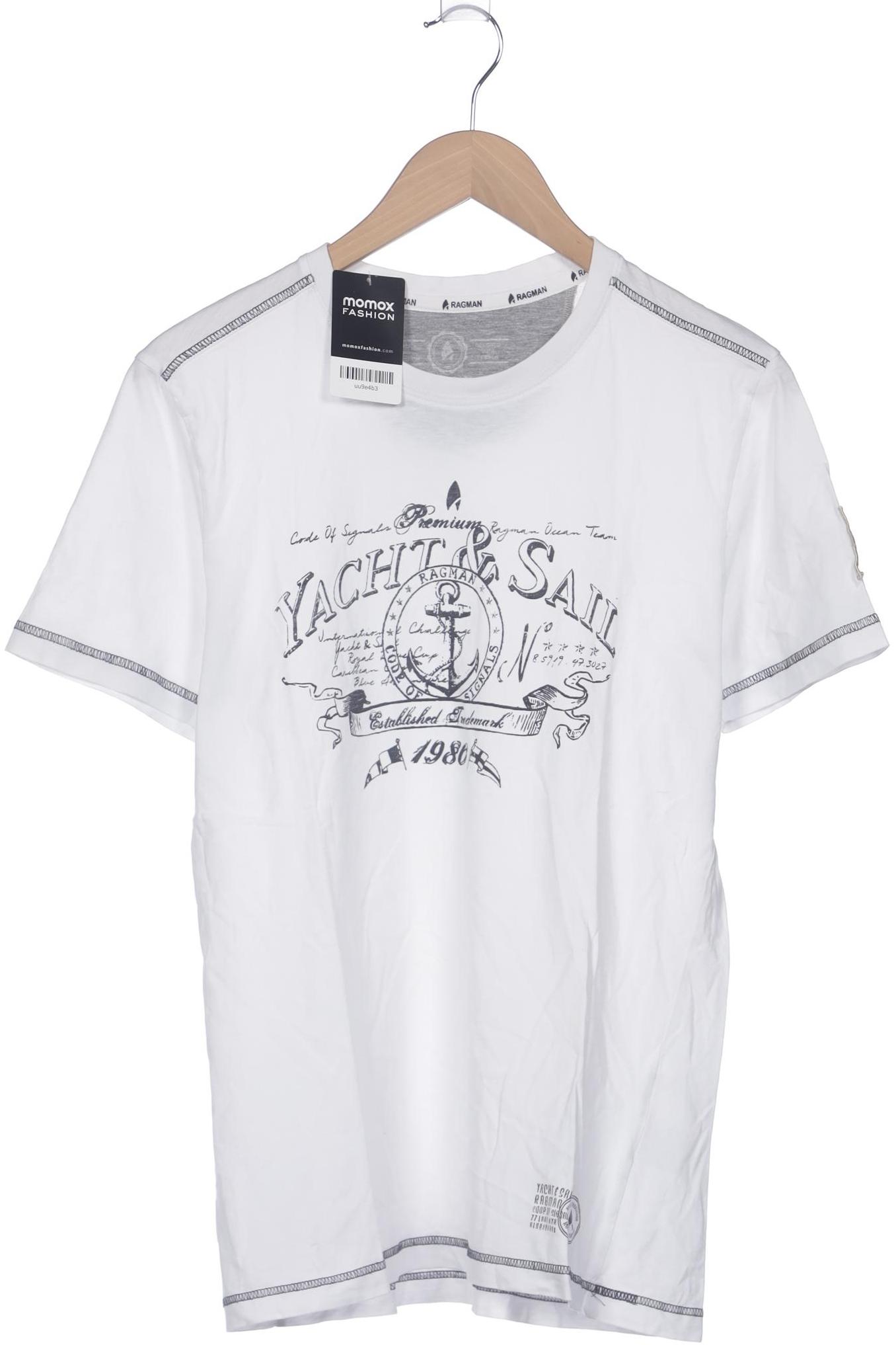 

ragman Herren T-Shirt, weiß, Gr. 46