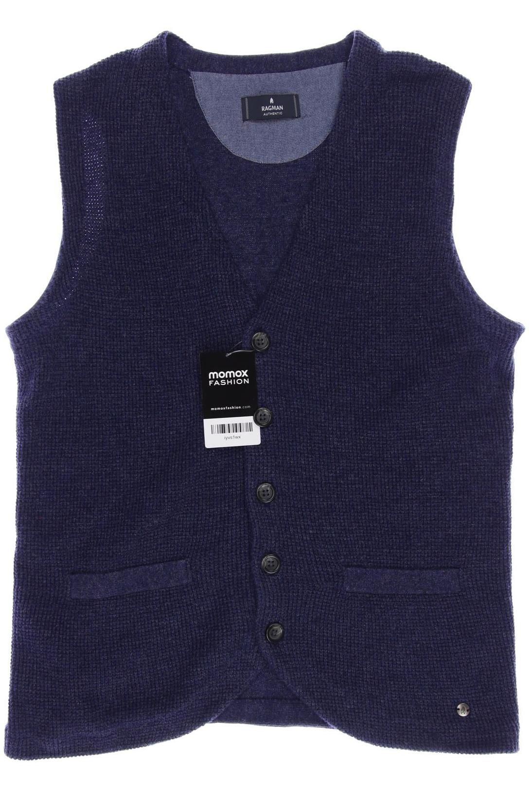 

ragman Herren Weste, marineblau