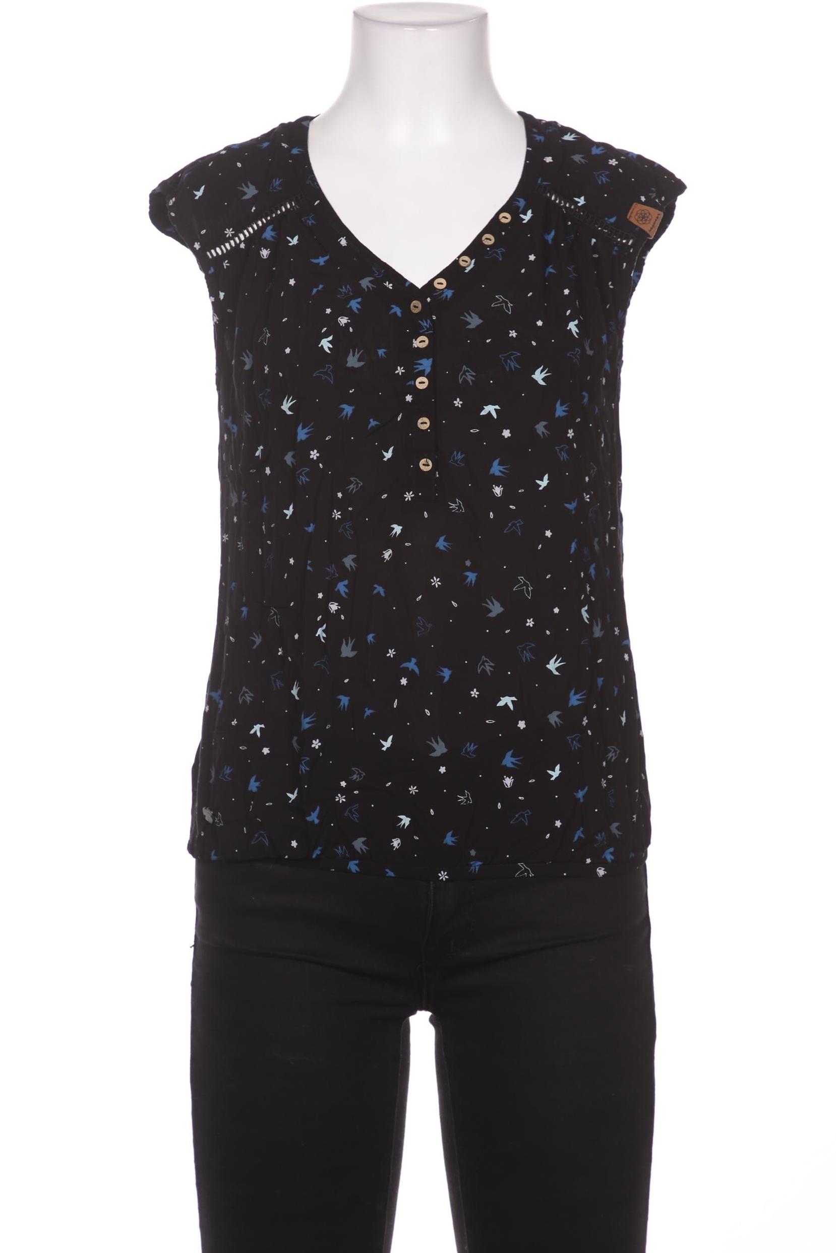 

ragwear Damen Bluse, schwarz, Gr. 34