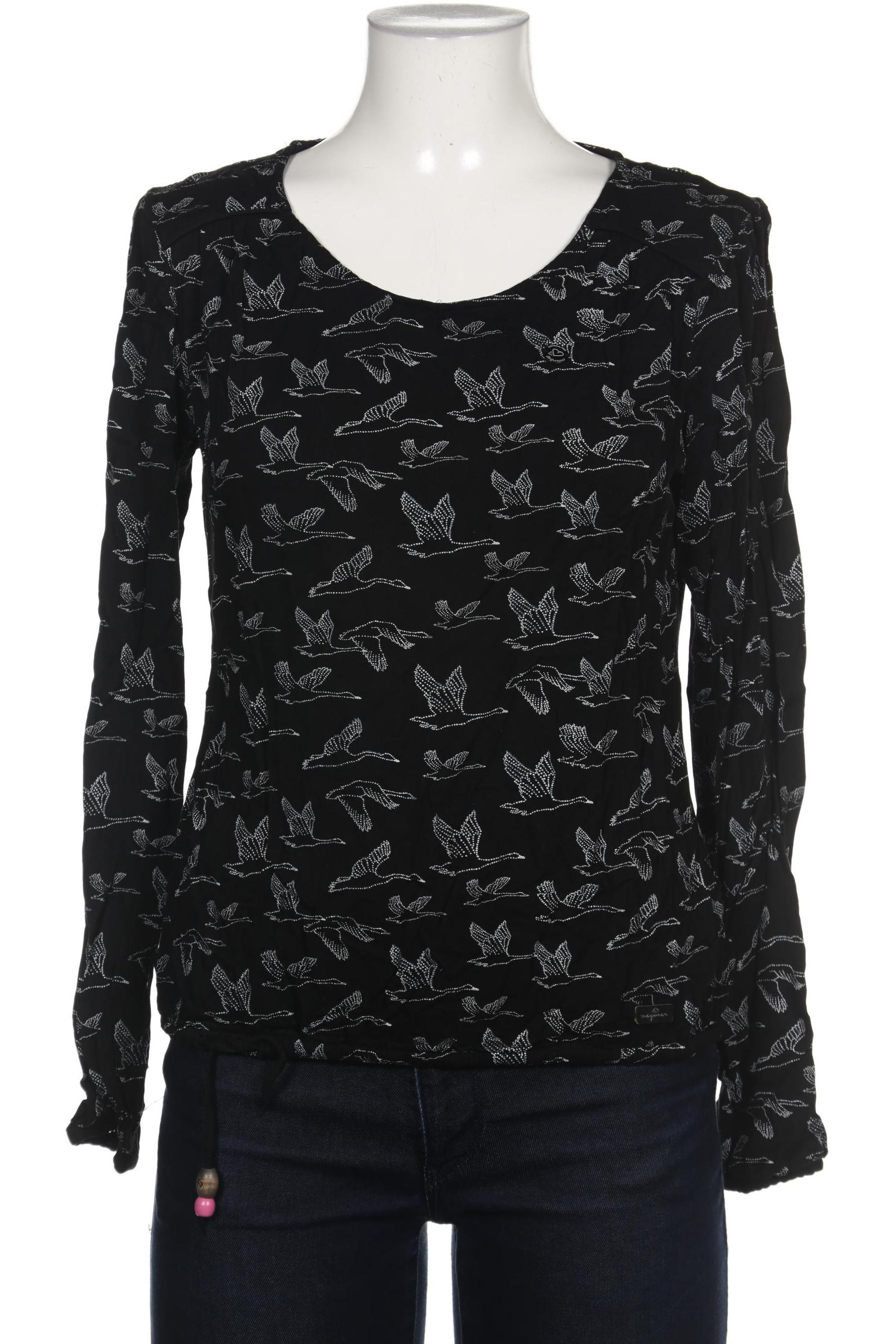 

ragwear Damen Bluse, schwarz