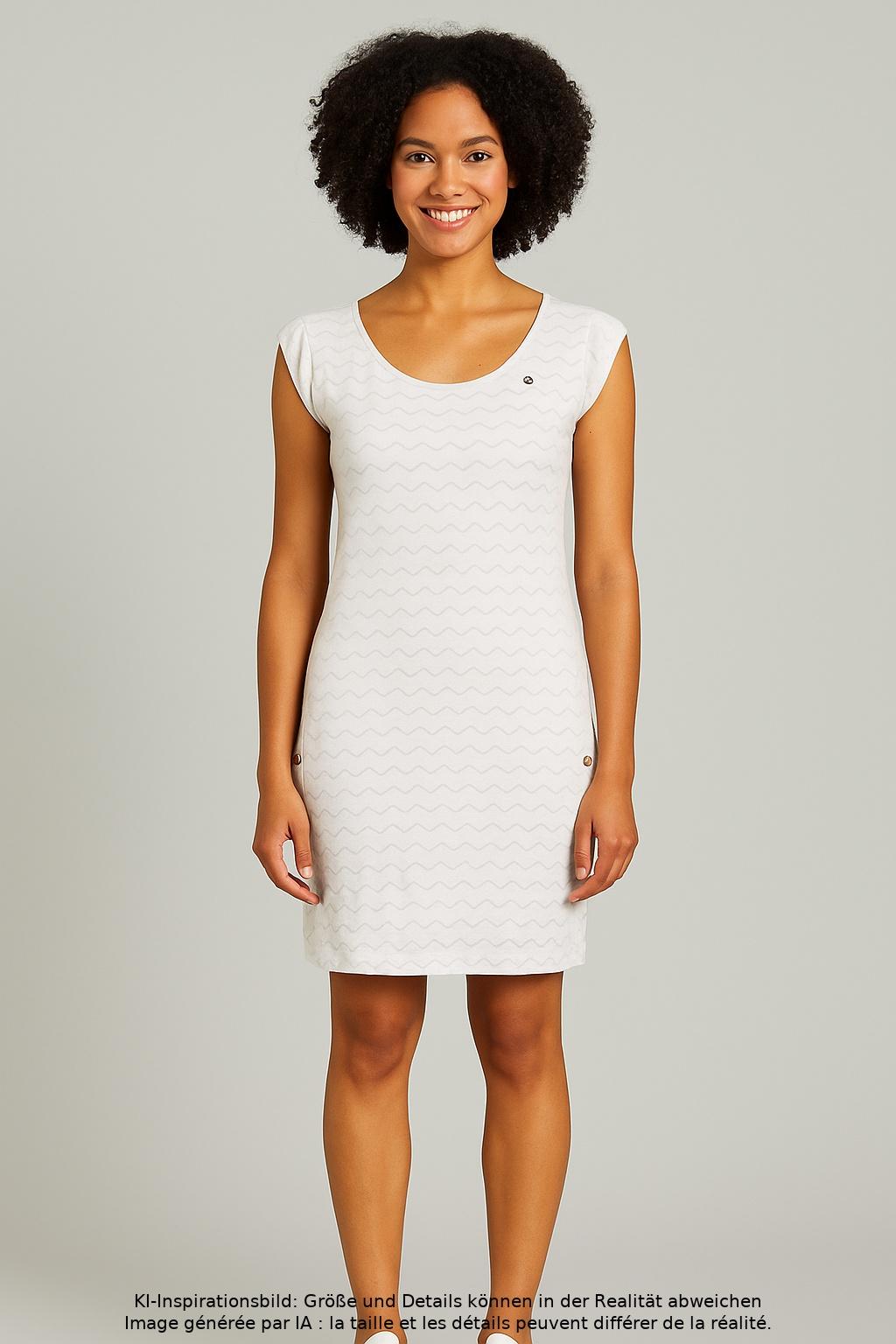 

ragwear Damen Kleid, weiß, Gr. 38