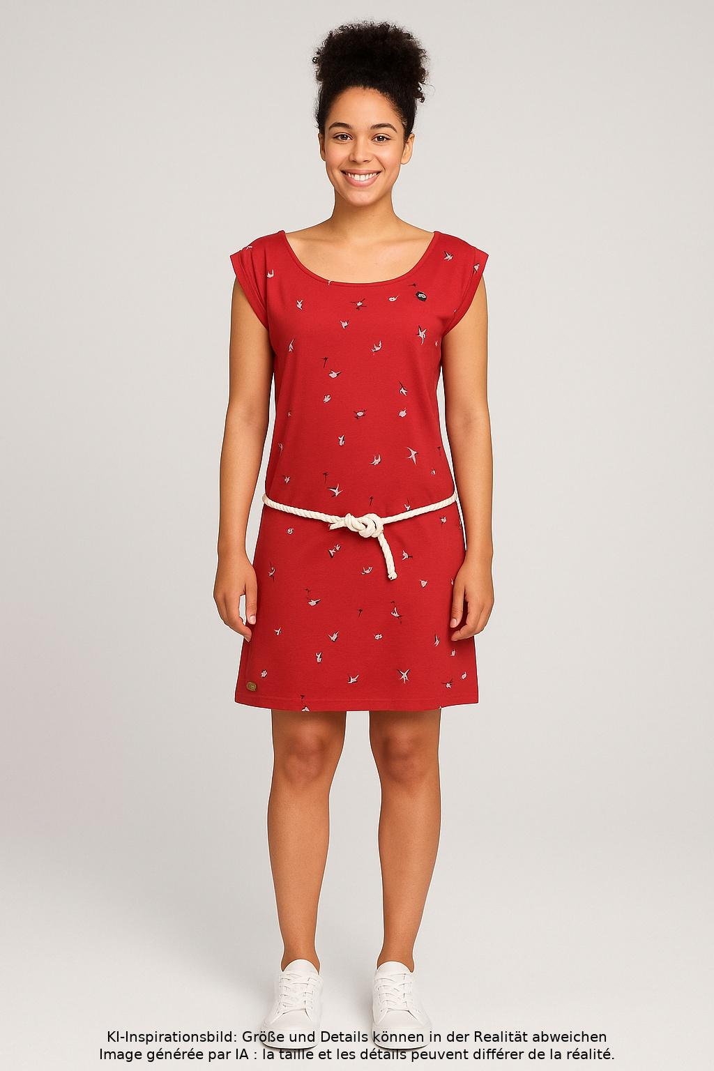 

ragwear Damen Kleid, rot, Gr. 38