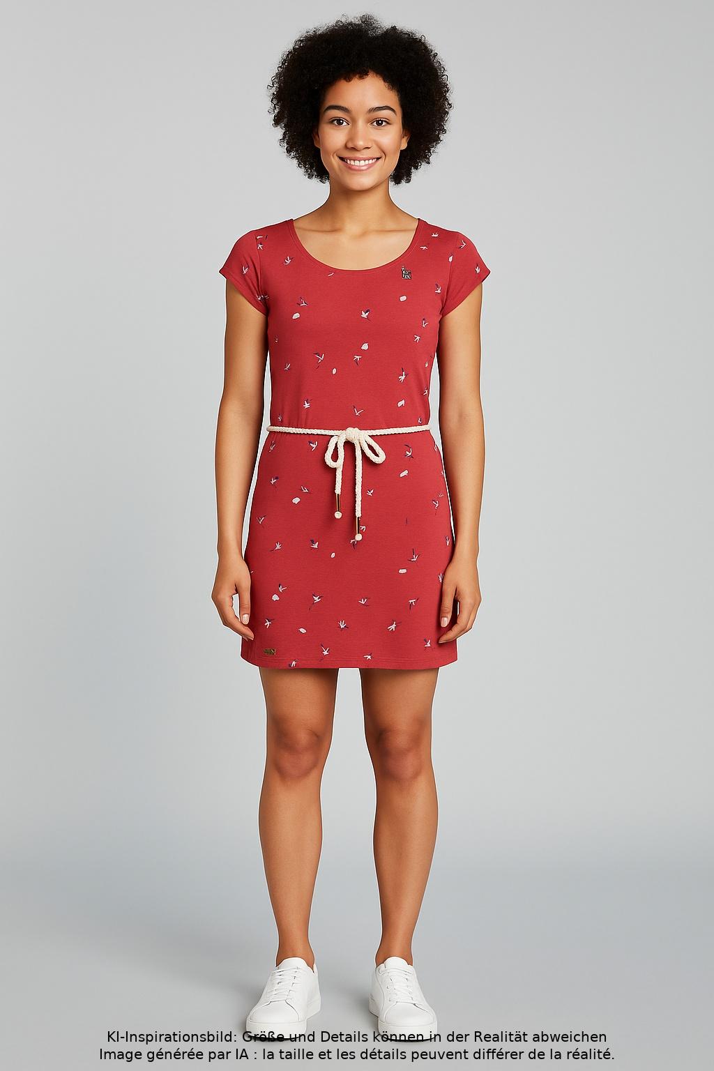 

ragwear Damen Kleid, rot, Gr. 36