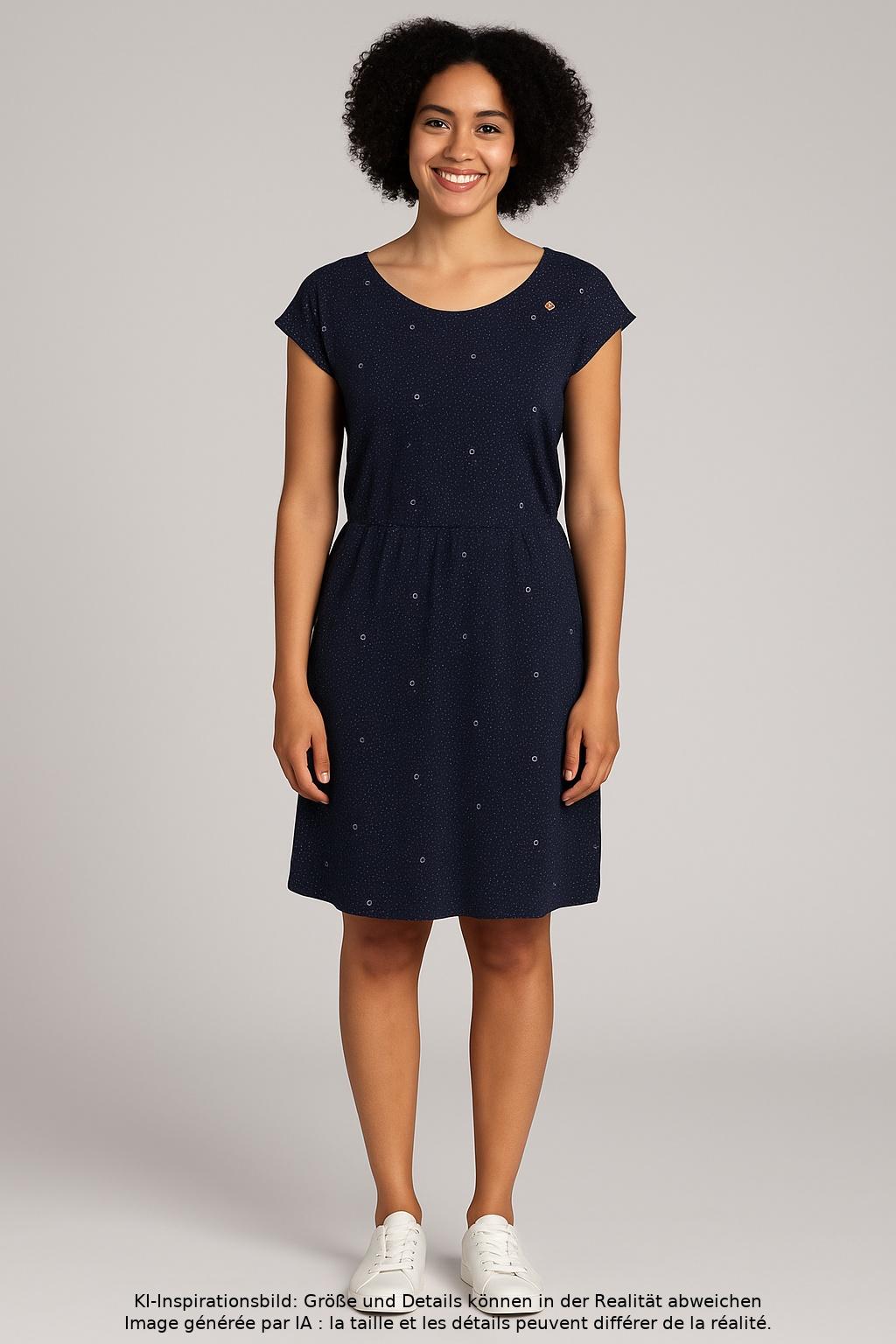 

ragwear Damen Kleid, marineblau, Gr. 34