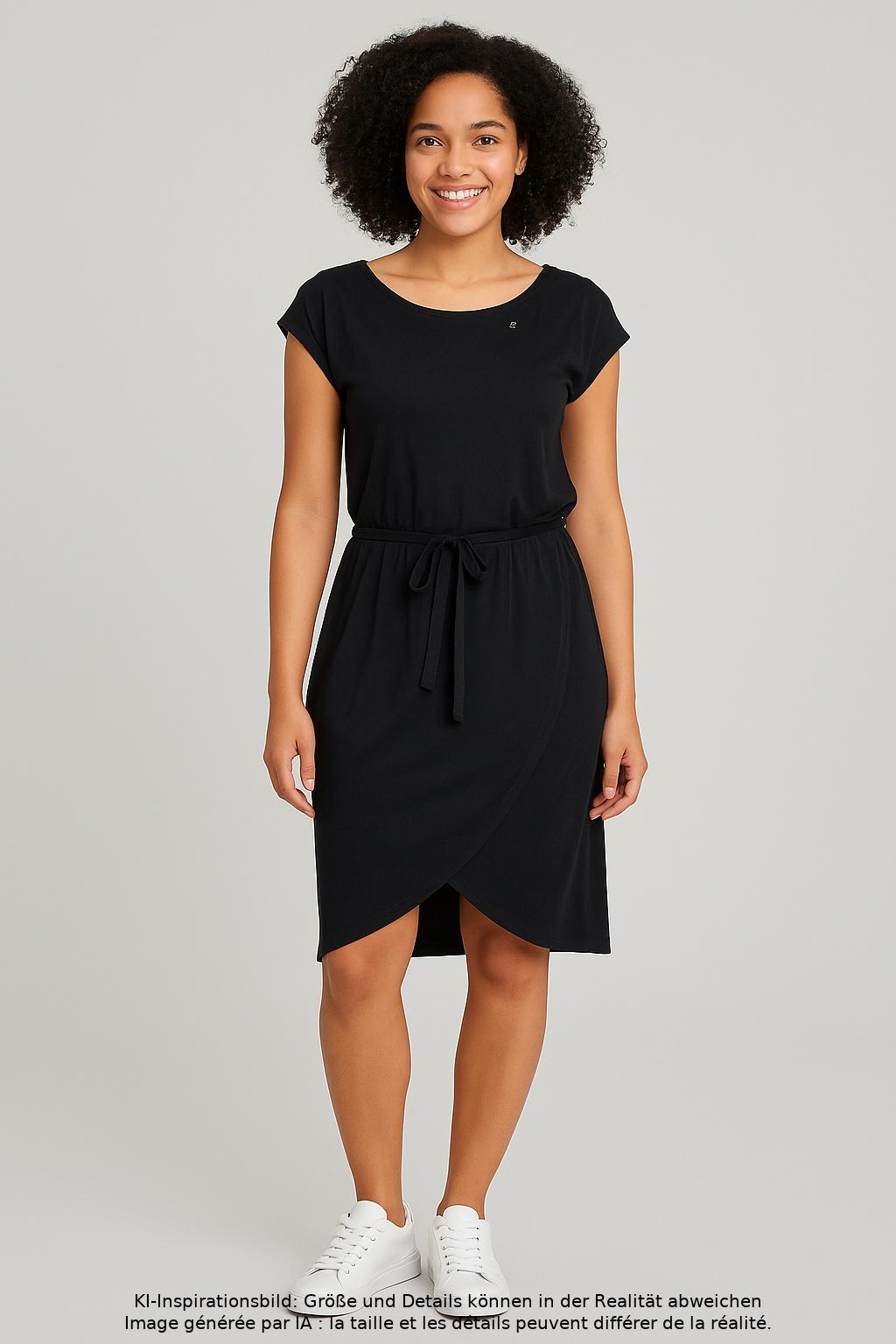 

ragwear Damen Kleid, schwarz, Gr. 38