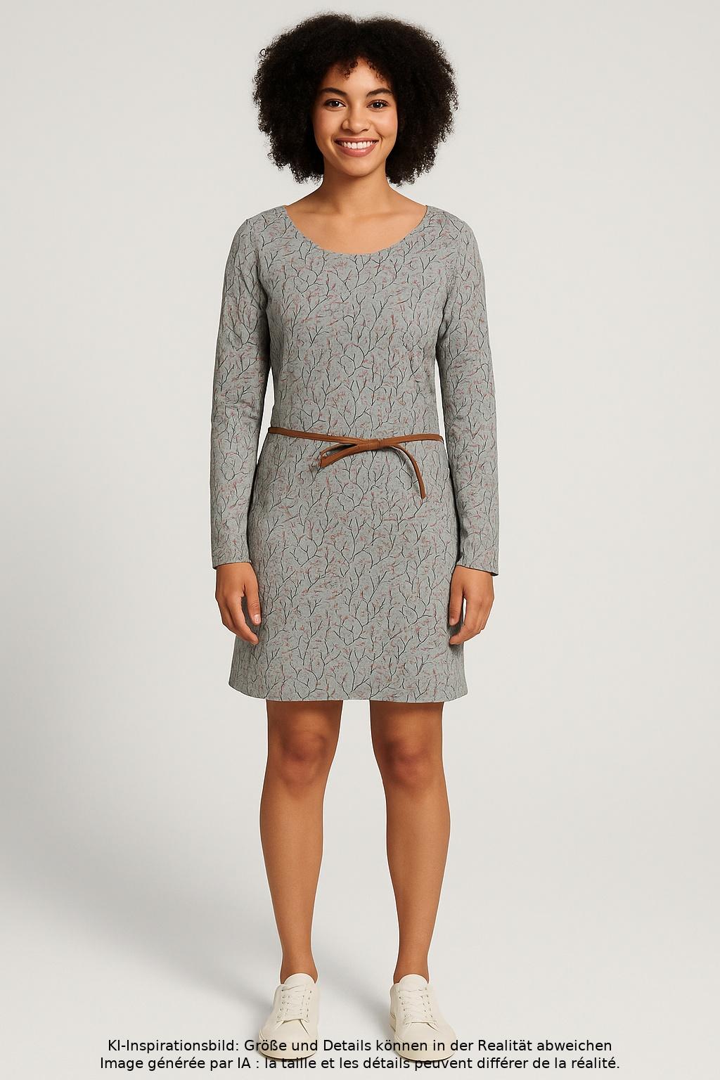 

ragwear Damen Kleid, grau, Gr. 36