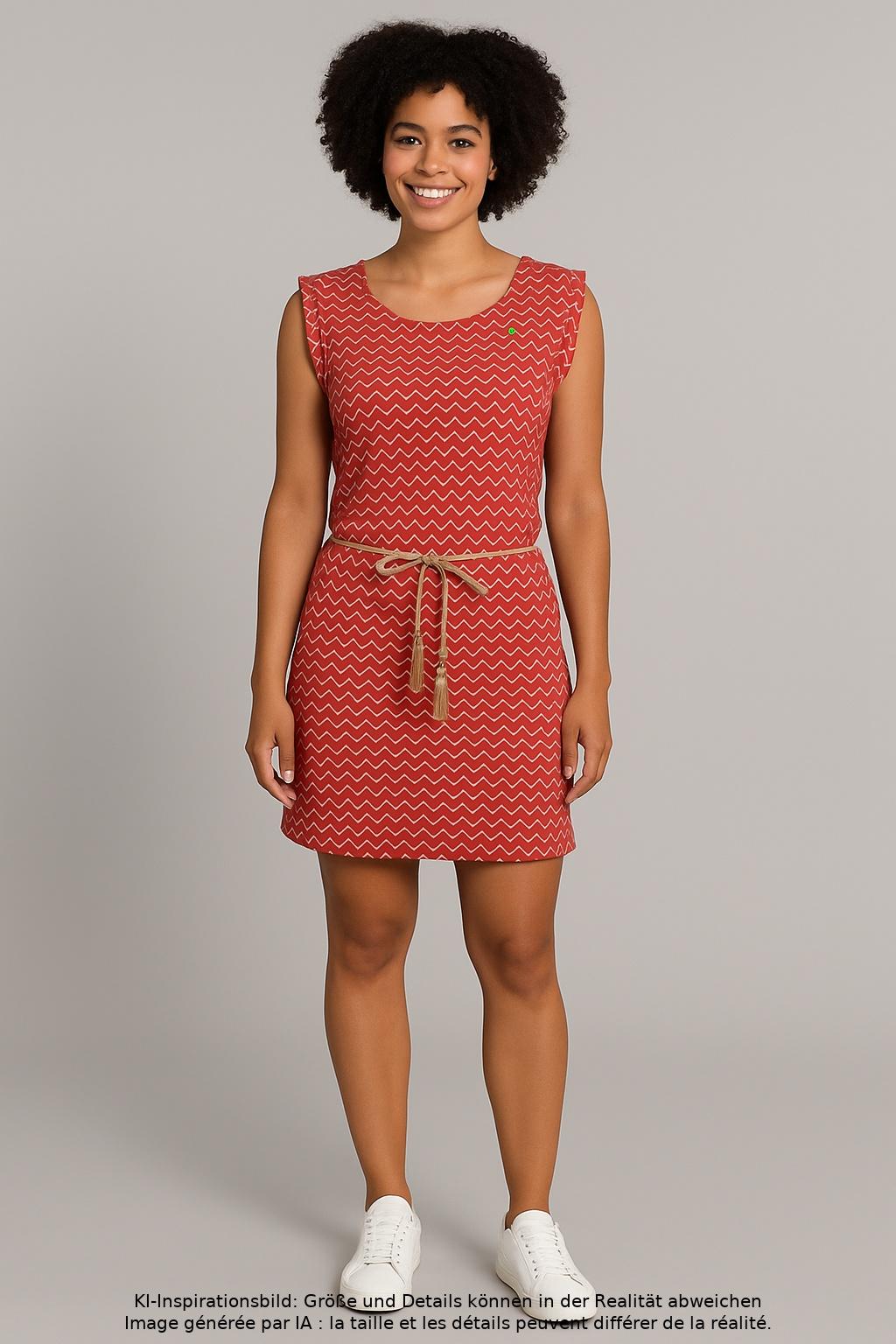 

ragwear Damen Kleid, rot, Gr. 36