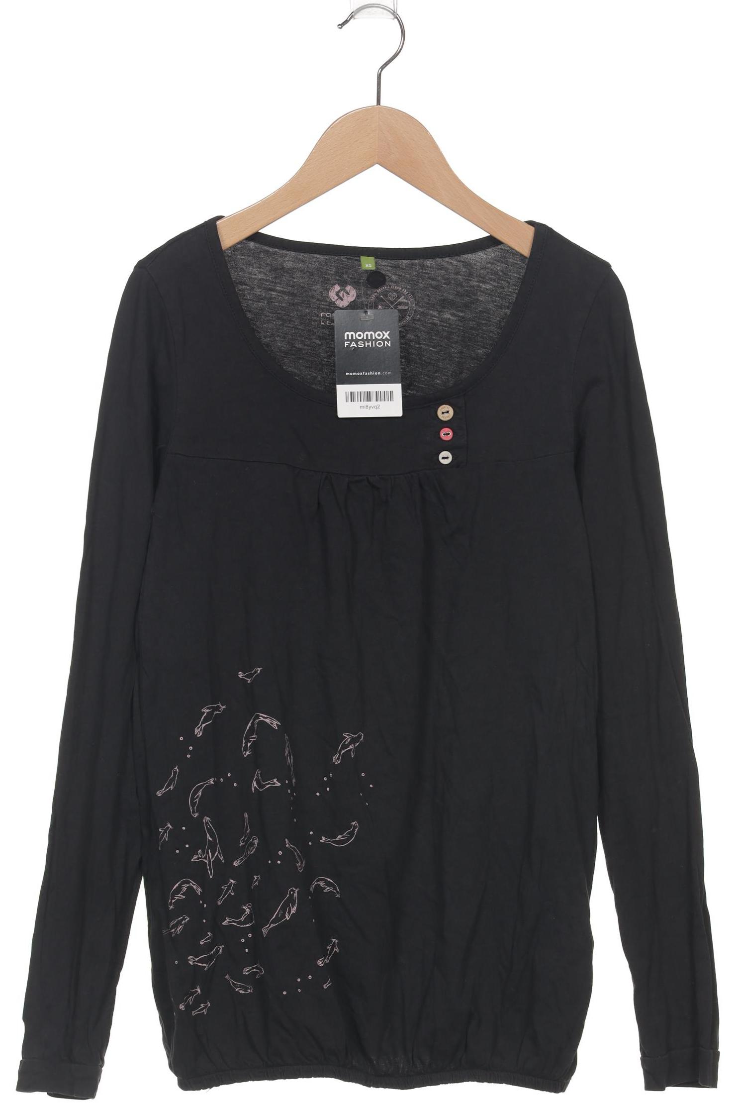 

ragwear Damen Langarmshirt, schwarz, Gr. 34