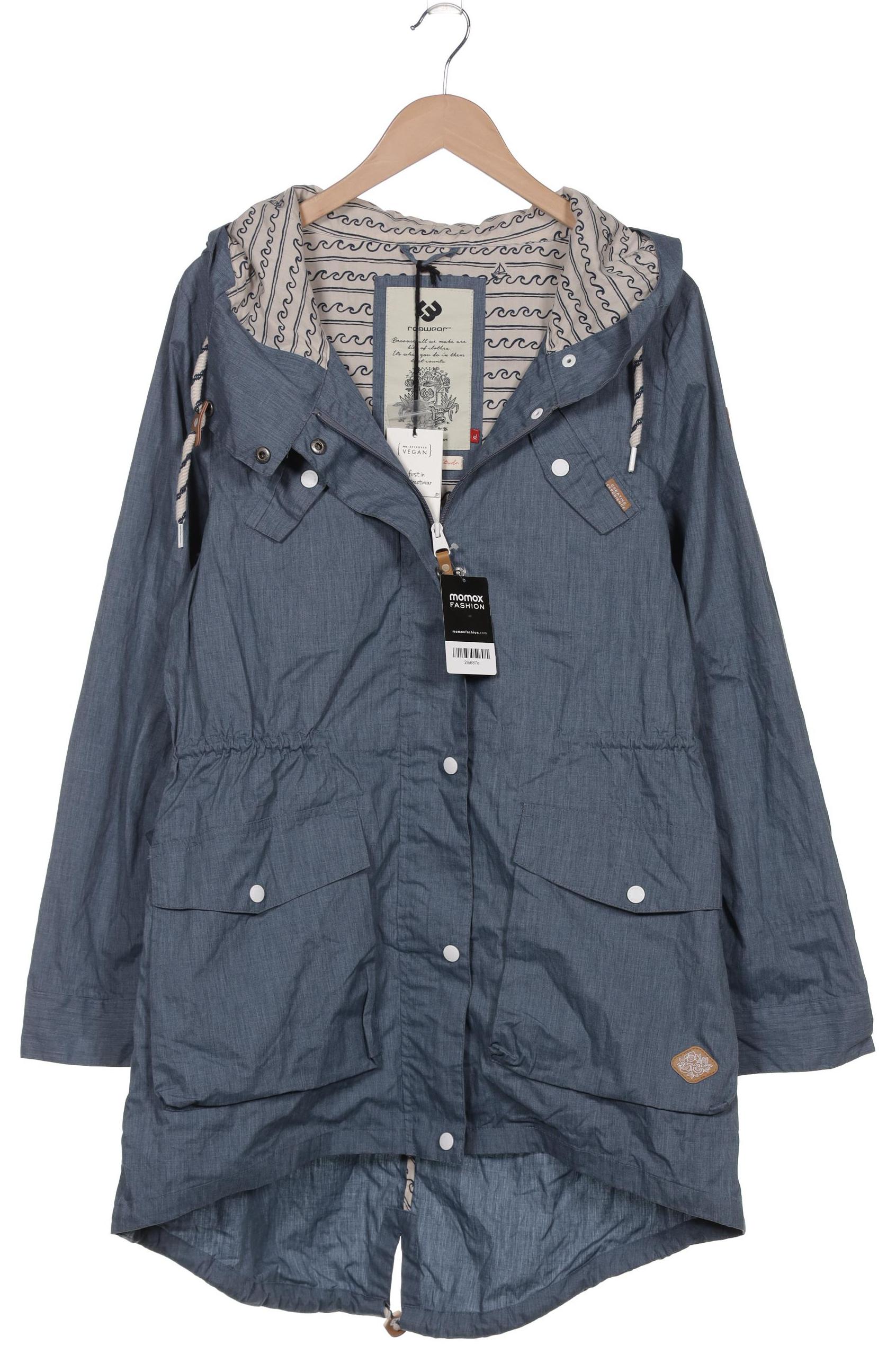 

ragwear Damen Mantel, blau, Gr. 44