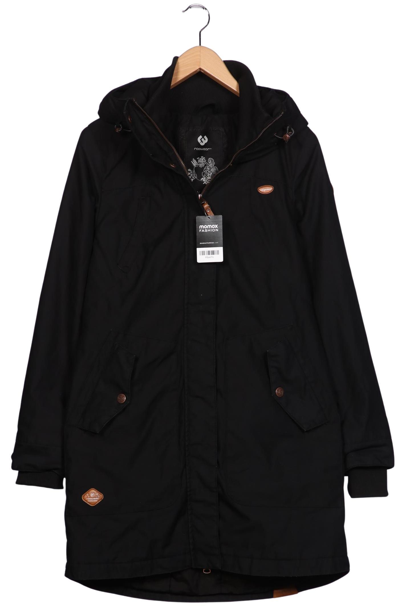 

ragwear Damen Mantel, schwarz, Gr. 38