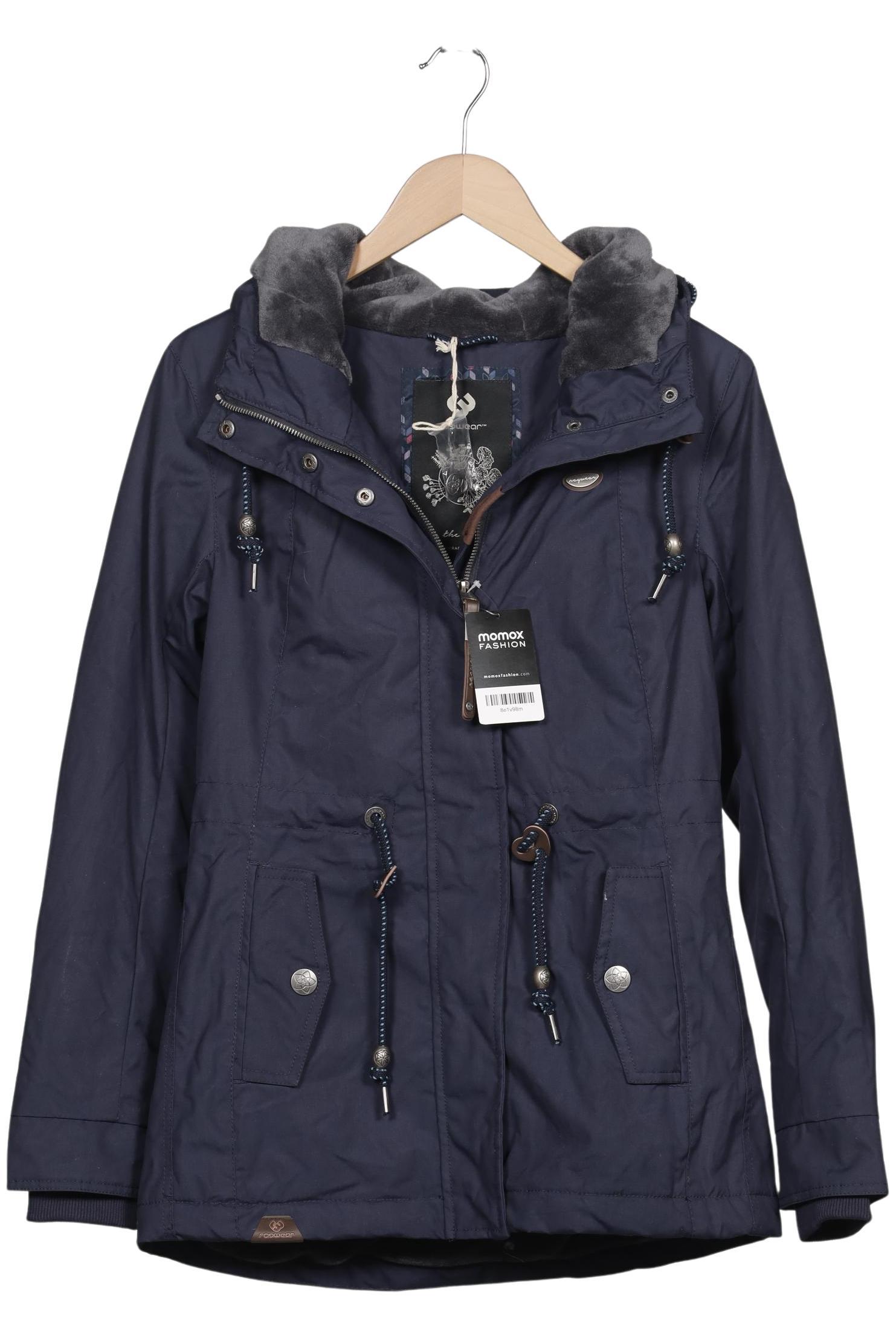 

ragwear Damen Mantel, marineblau, Gr. 34