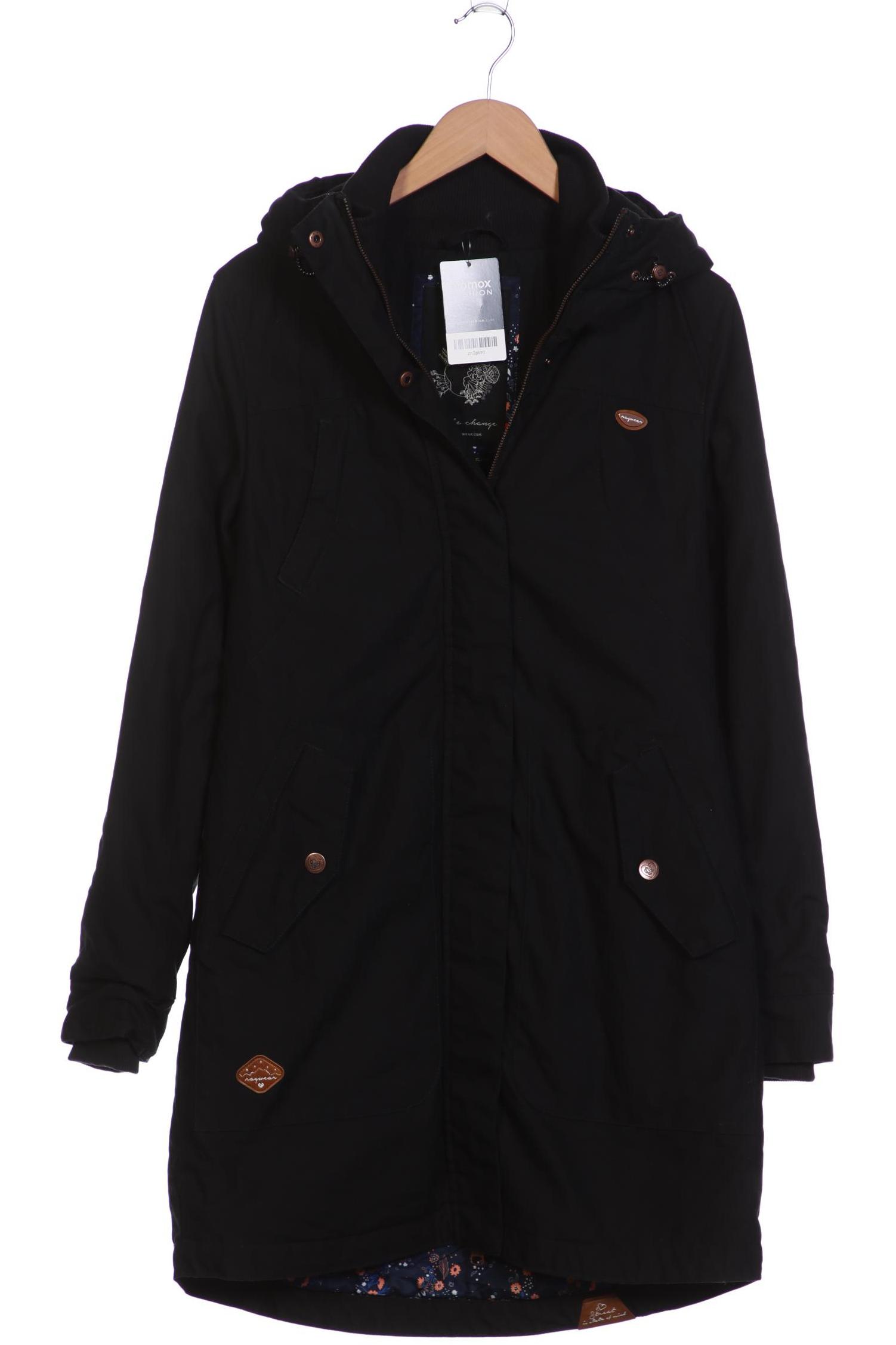 

ragwear Damen Mantel, schwarz, Gr. 38