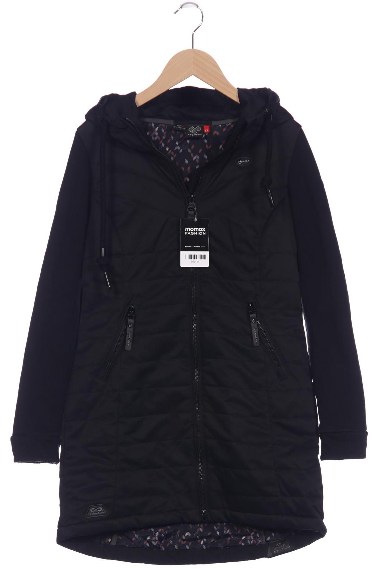 

ragwear Damen Mantel, schwarz, Gr. 34
