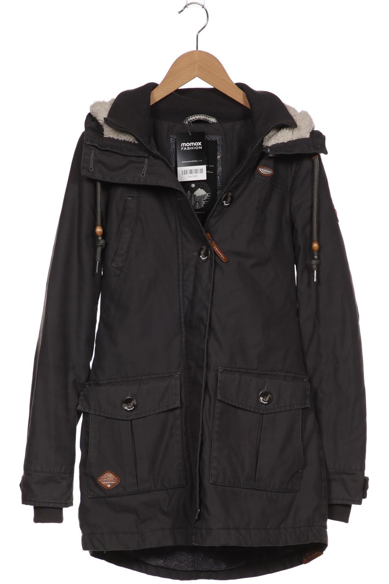 

ragwear Damen Mantel, schwarz, Gr. 36