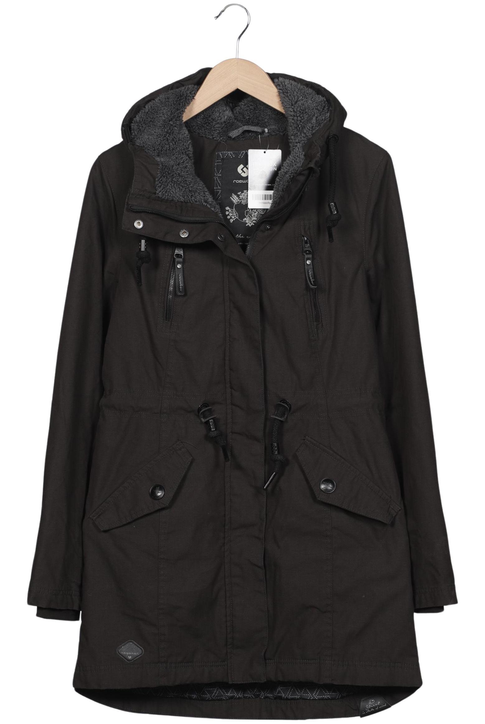 

ragwear Damen Mantel, schwarz, Gr. 38