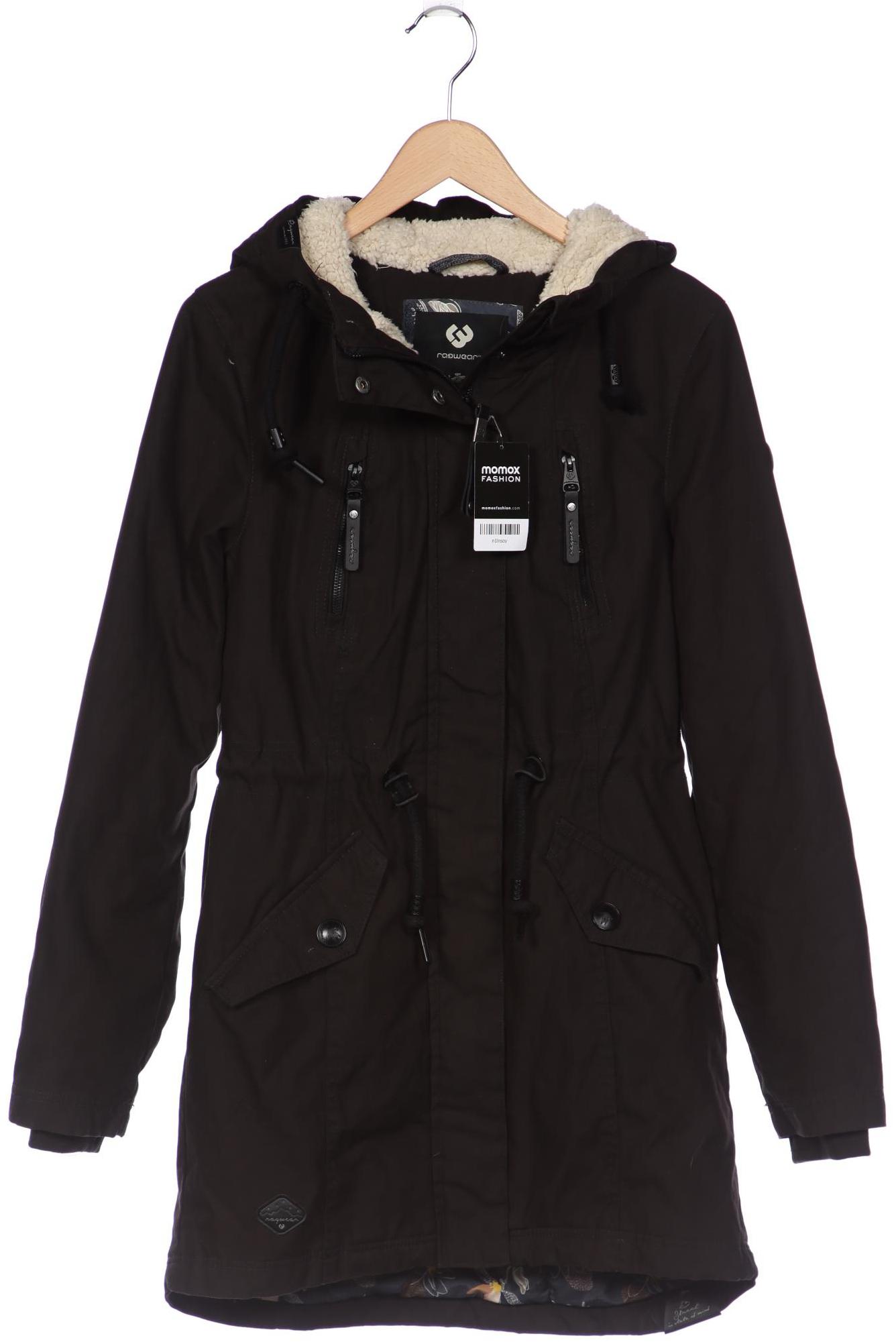 

ragwear Damen Mantel, schwarz, Gr. 38