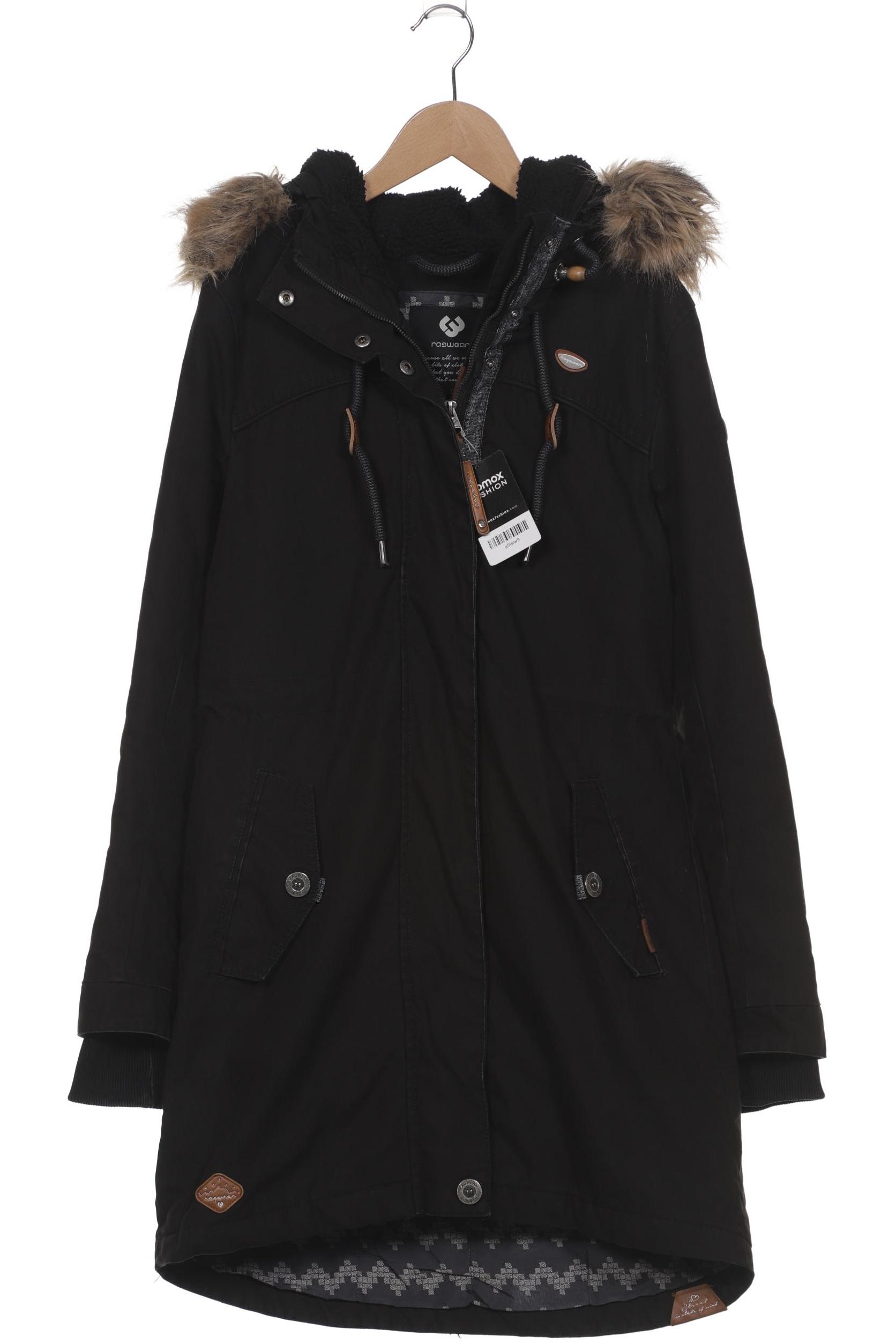 

ragwear Damen Mantel, schwarz, Gr. 38