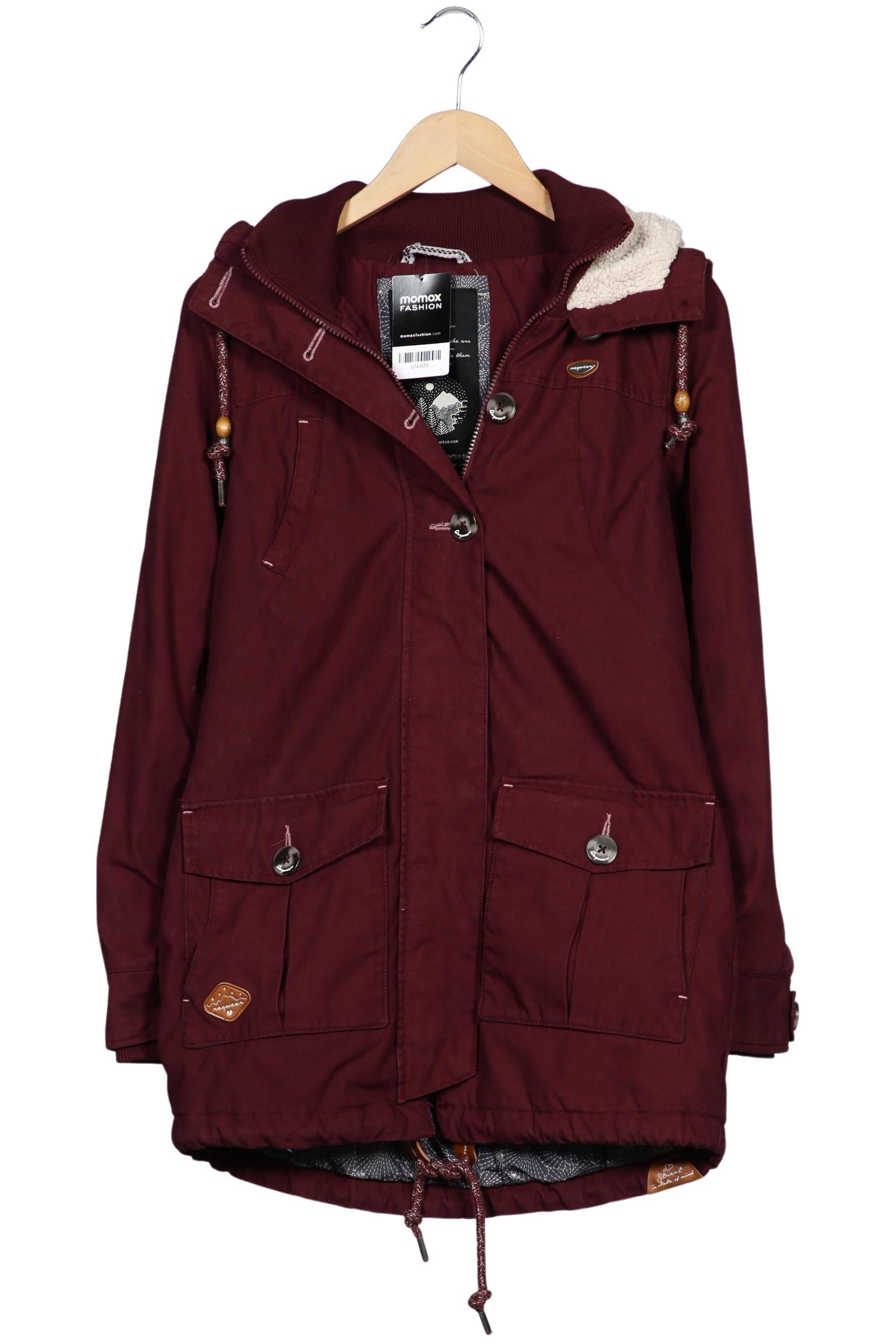 

ragwear Damen Mantel, bordeaux, Gr. 36
