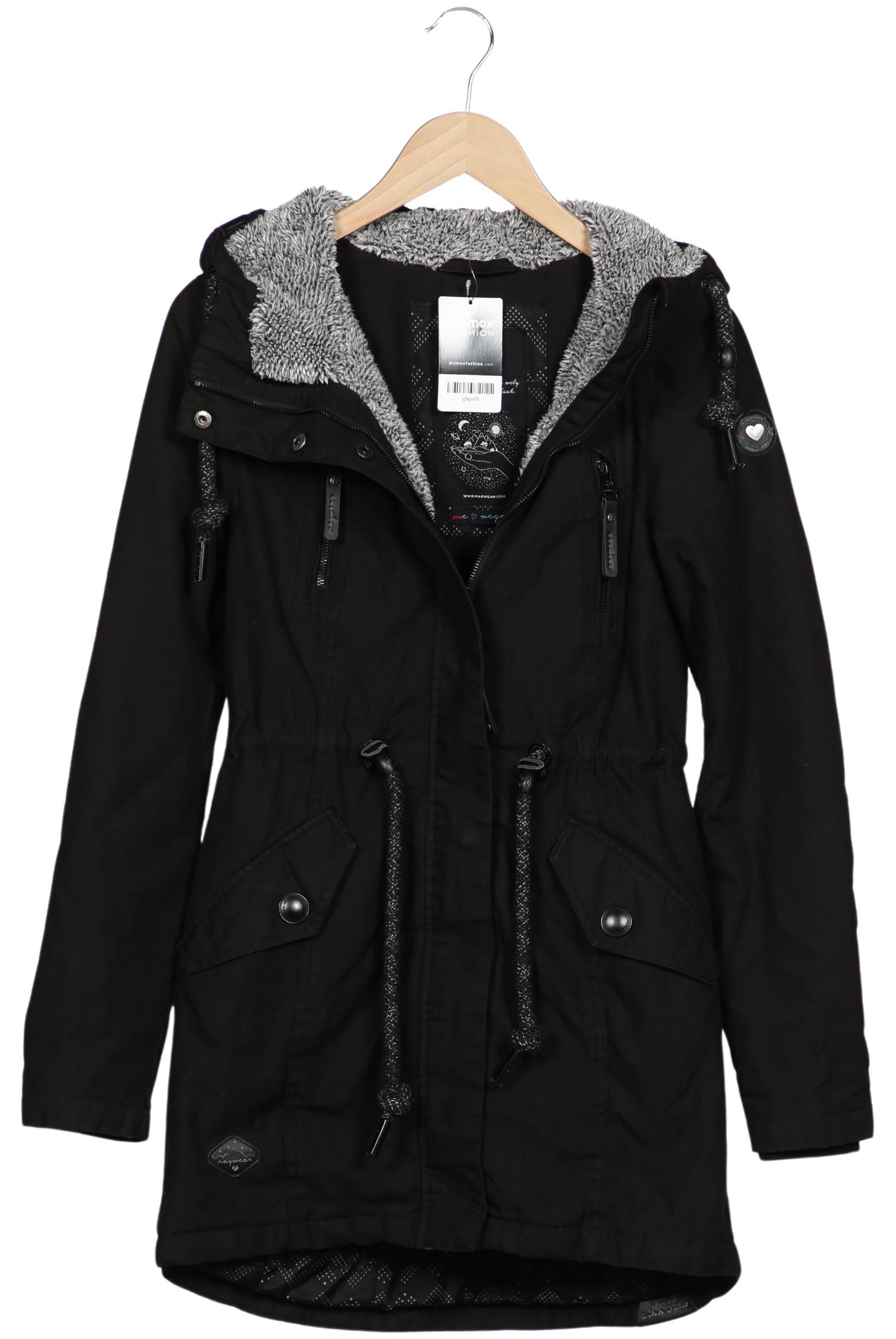 

ragwear Damen Mantel, schwarz, Gr. 34