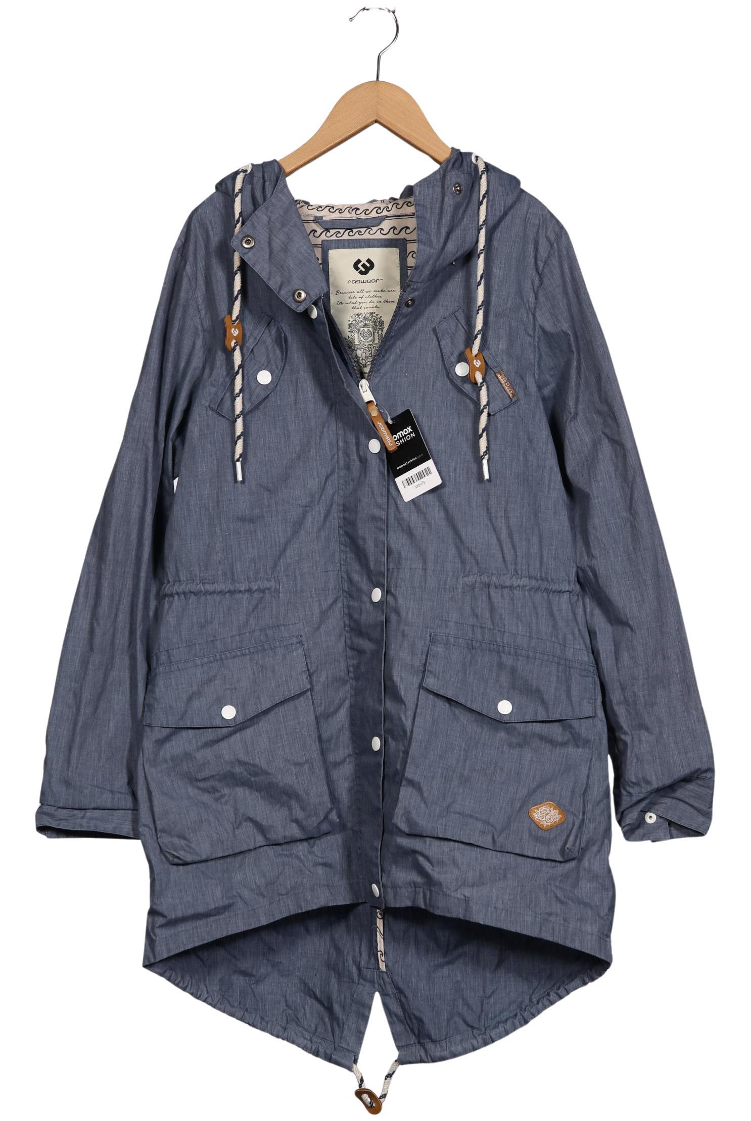 

ragwear Damen Mantel, blau, Gr. 38