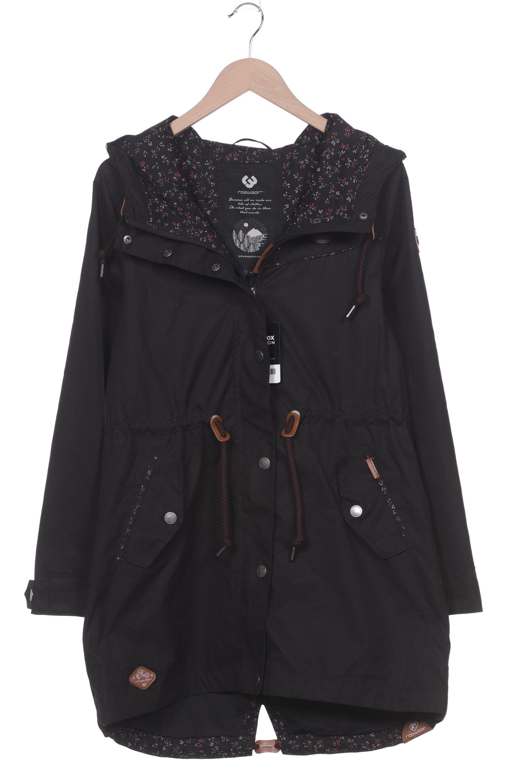 

ragwear Damen Mantel, schwarz, Gr. 36