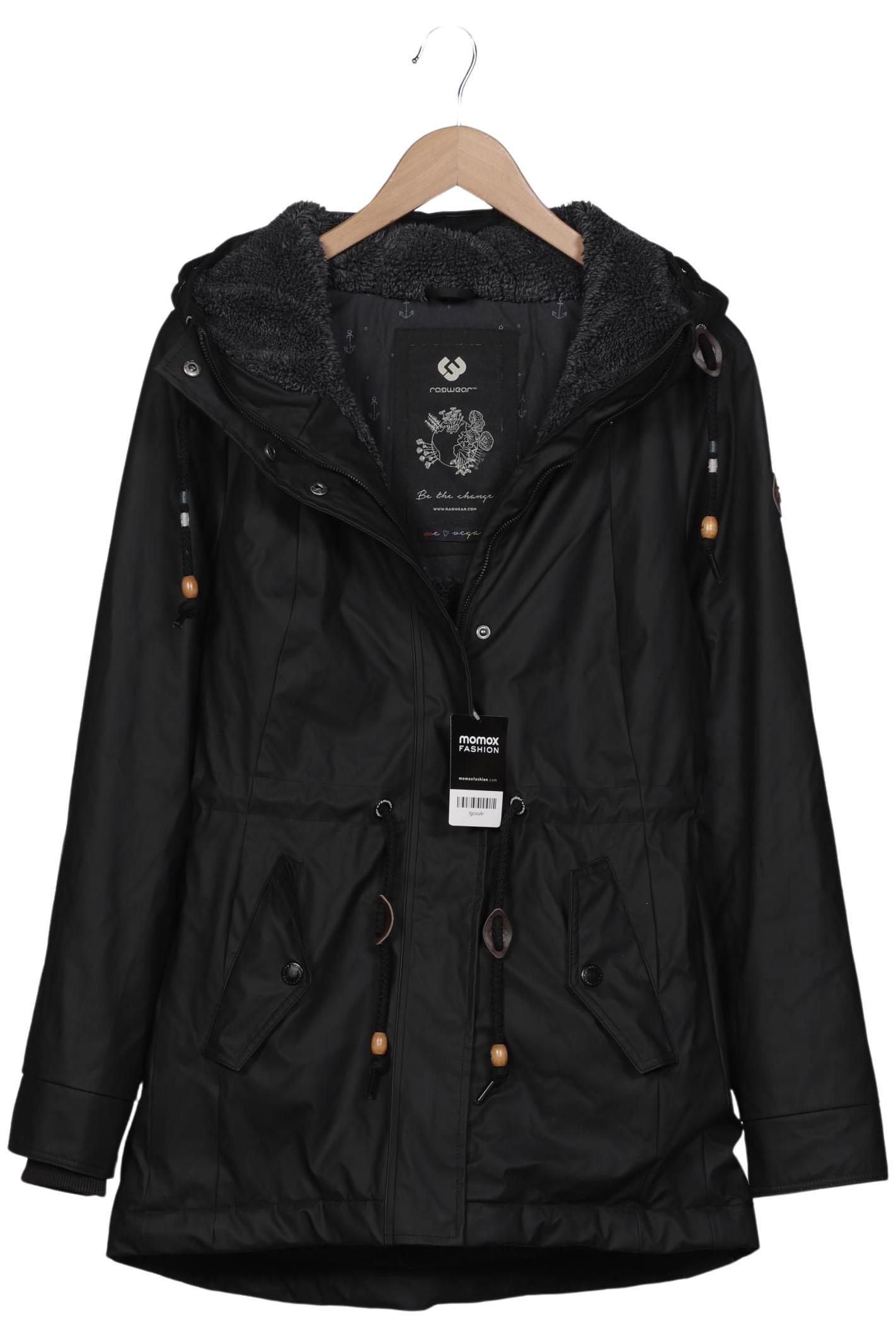 

ragwear Damen Mantel, schwarz, Gr. 38