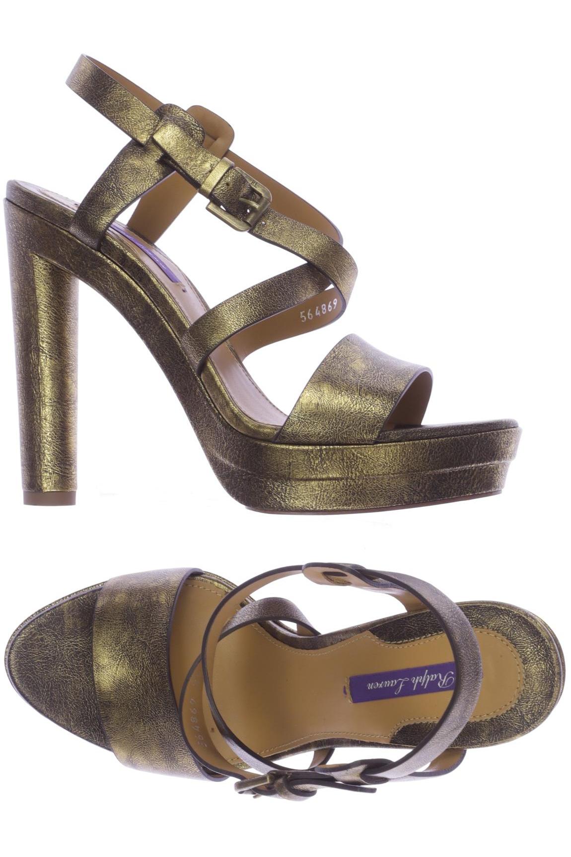 

Ralph Lauren Collection Damen Sandale, gold, Gr. 39