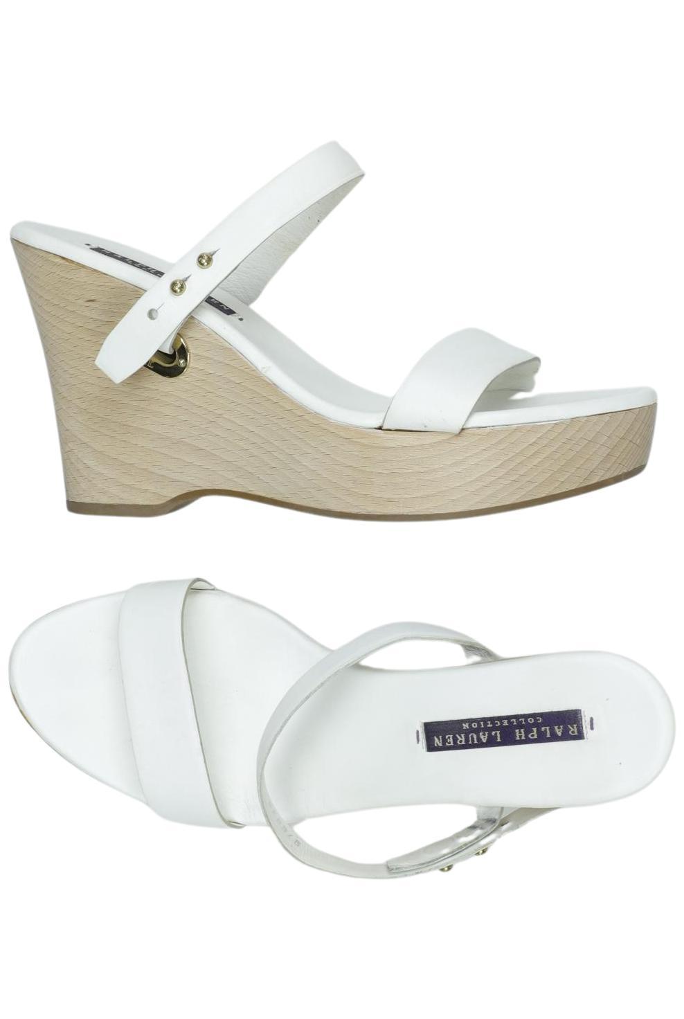 

Ralph Lauren Collection Damen Sandale, weiß, Gr. 6.5