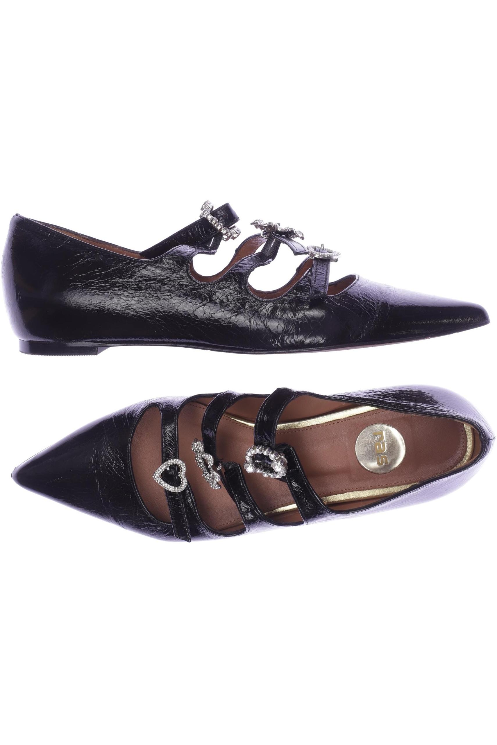 

ras Damen Ballerinas, schwarz, Gr. 38.5