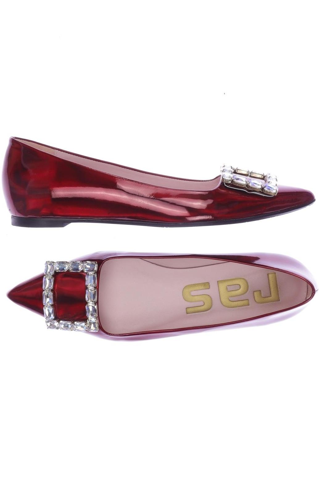 

ras Damen Ballerinas, rot, Gr. 40