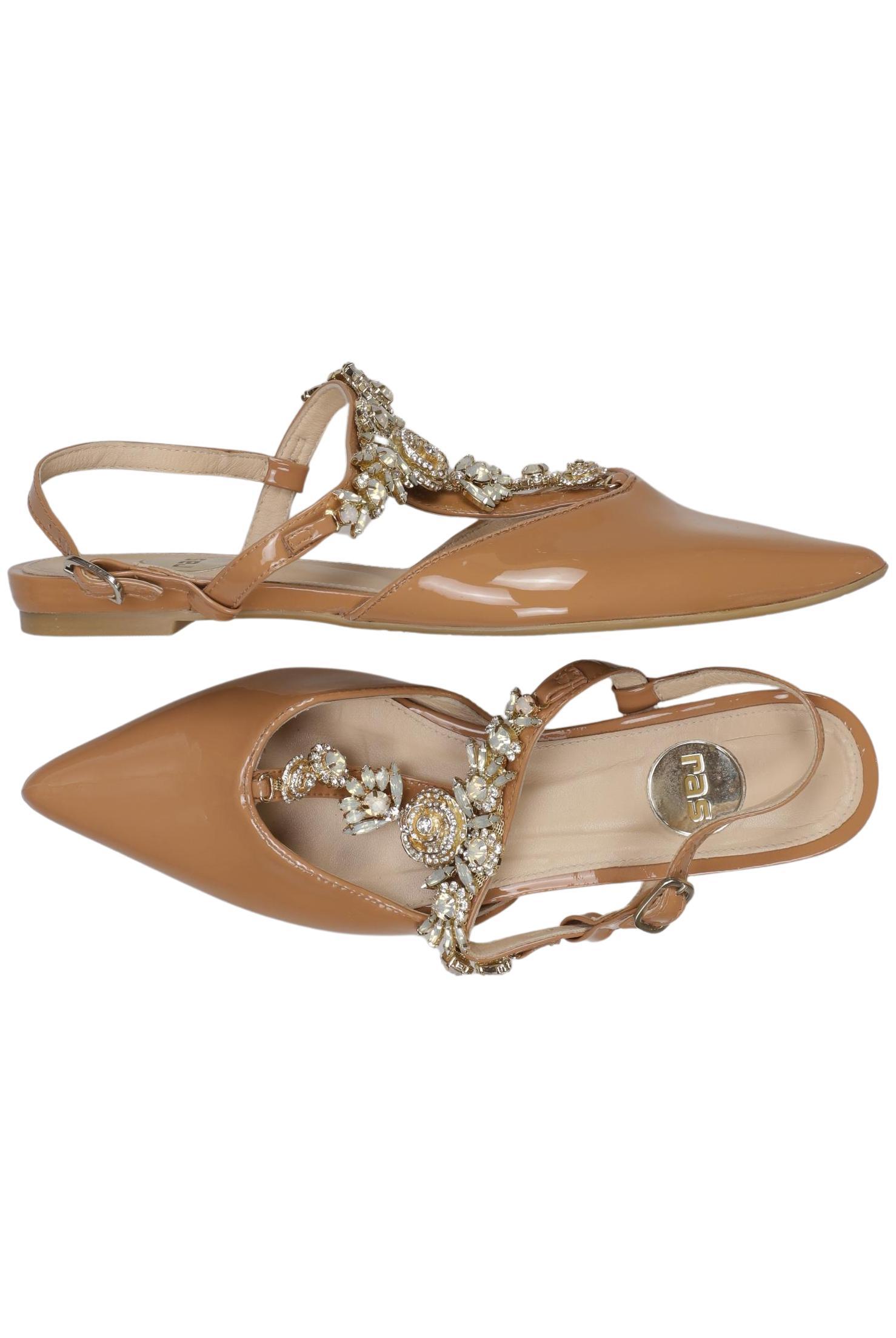 

ras Damen Ballerinas, beige, Gr. 37