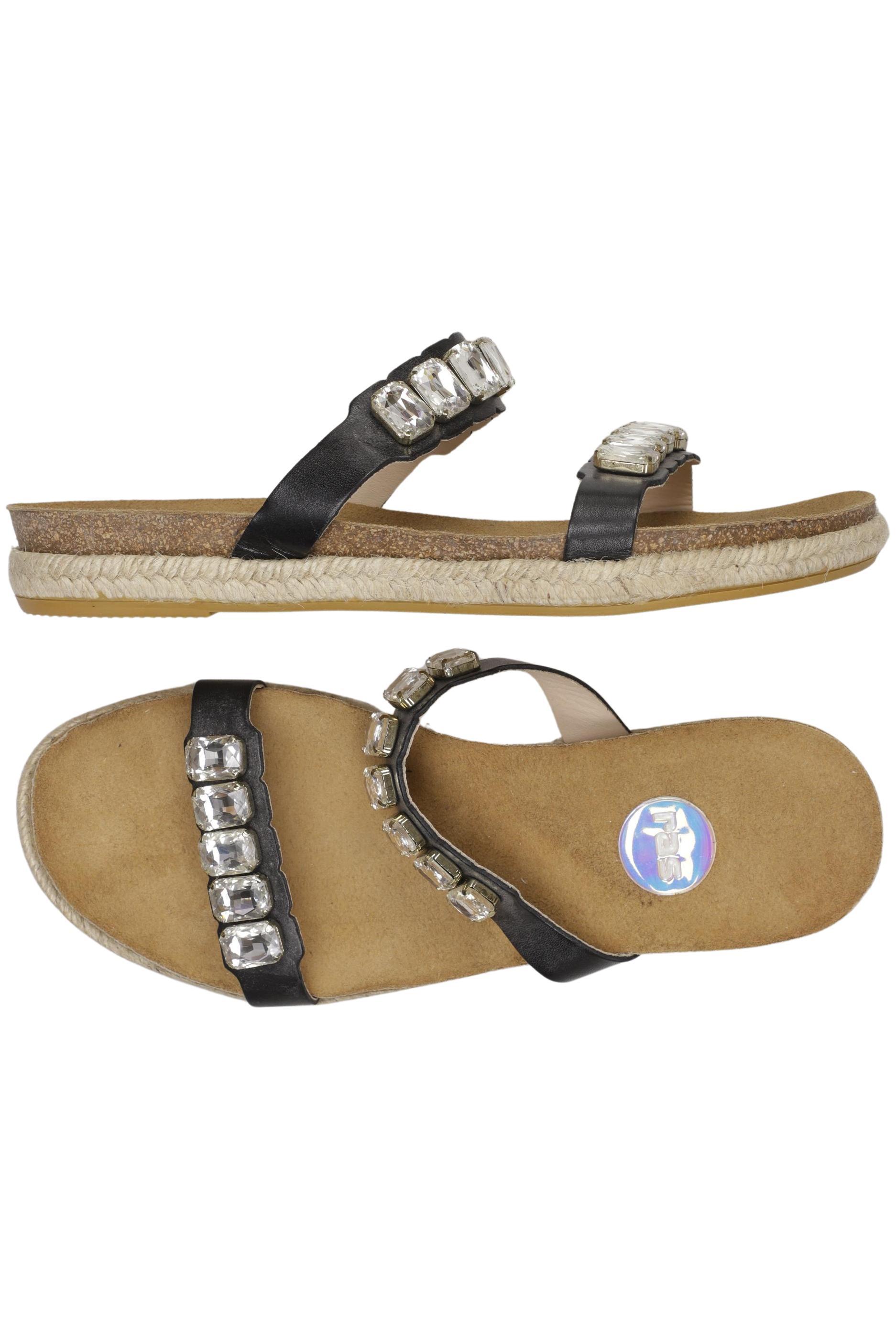 

ras Damen Sandale, schwarz, Gr. 39