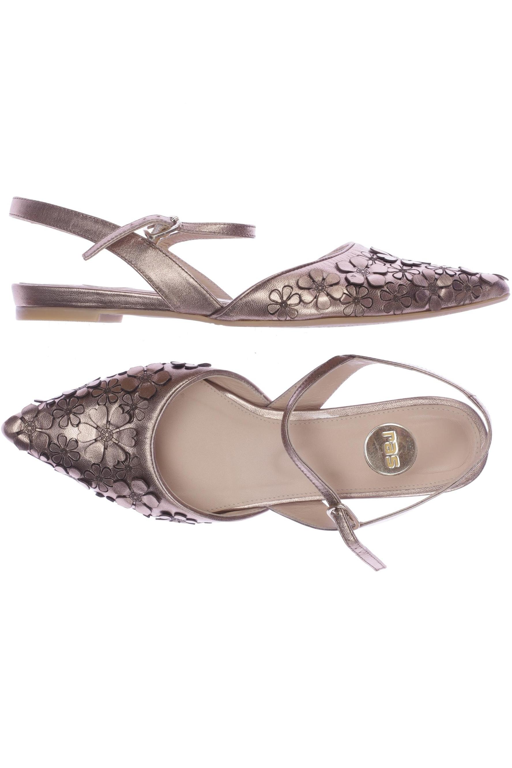 

ras Damen Sandale, gold, Gr. 39