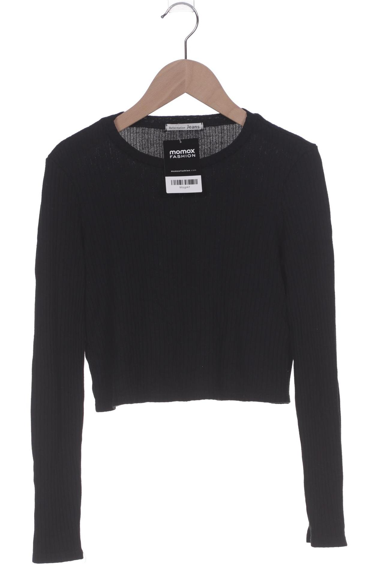 

Reformation Damen Langarmshirt, schwarz, Gr. 34