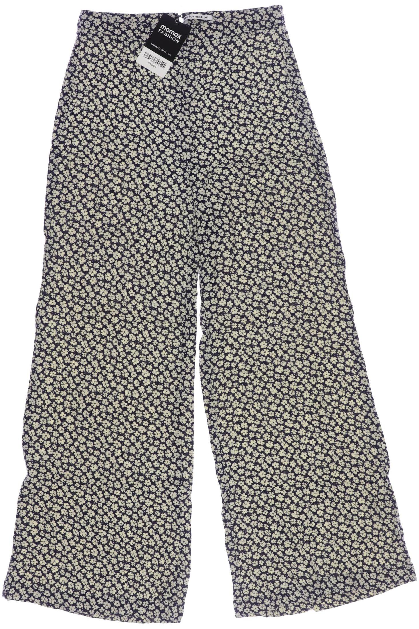 

Reformation Damen Stoffhose, marineblau, Gr. 4