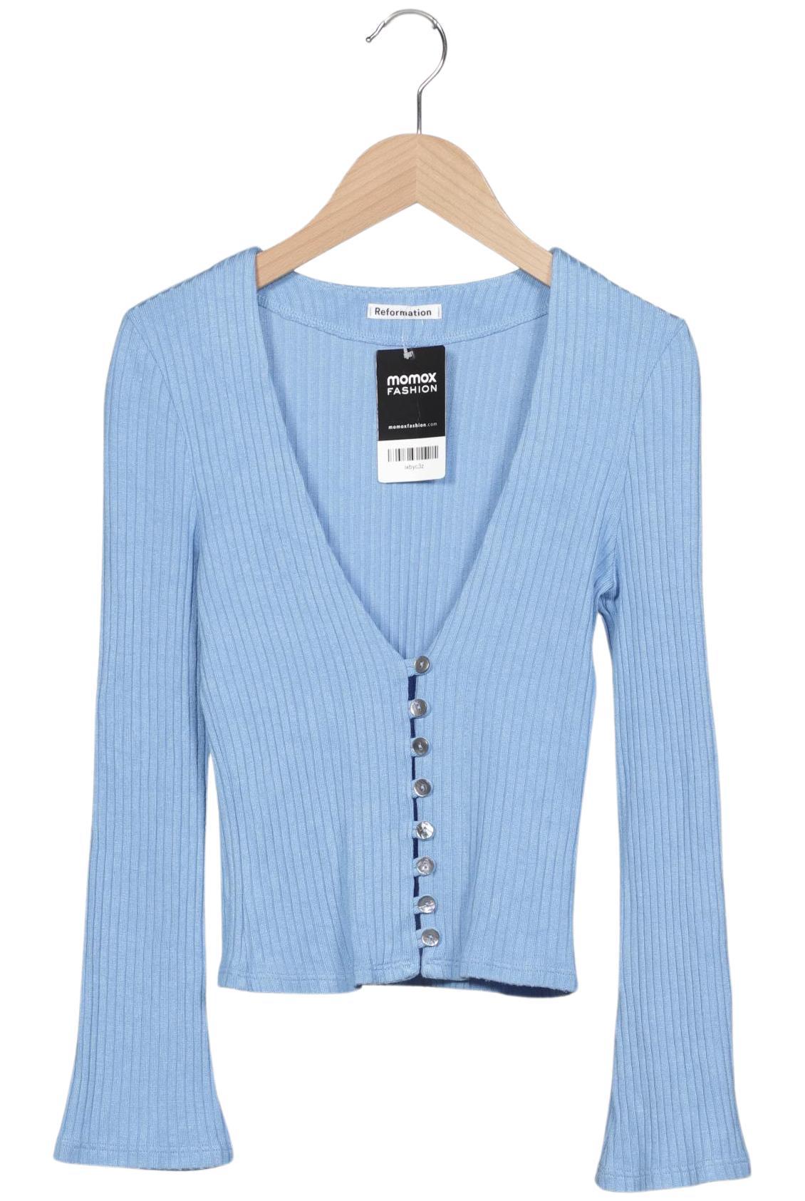 

Reformation Damen Strickjacke, hellblau, Gr. 34