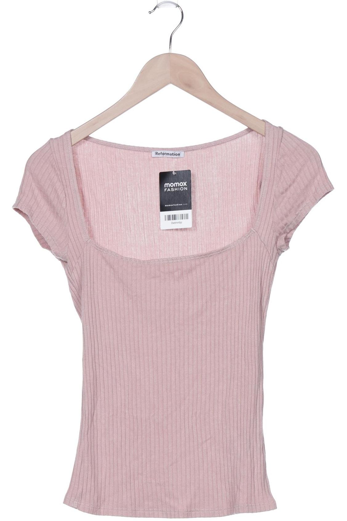 

Reformation Damen T-Shirt, pink, Gr. 36