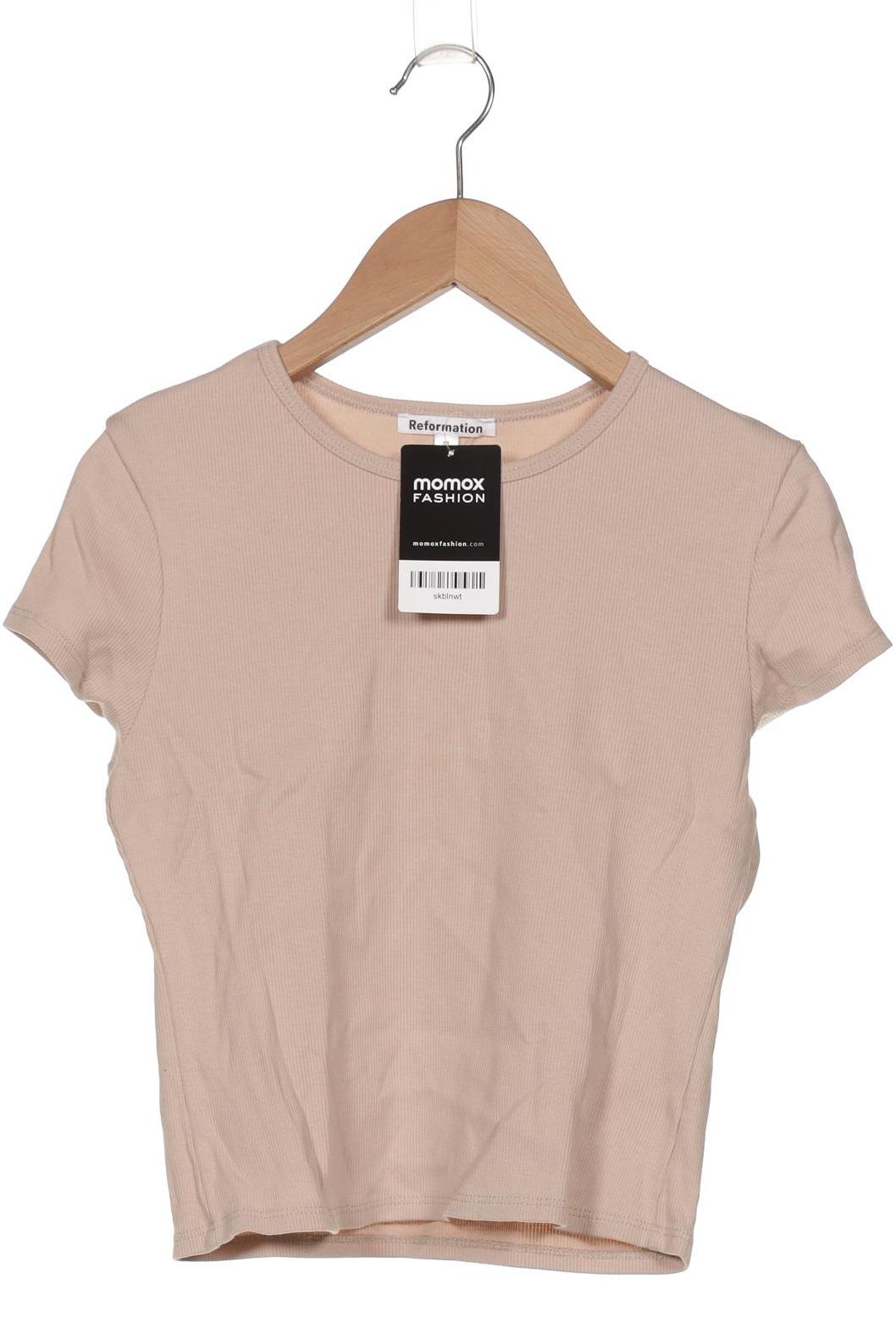 

Reformation Damen T-Shirt, beige, Gr. 38