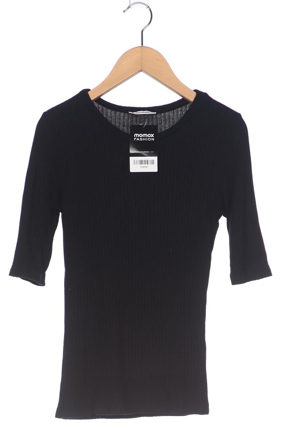 

Reformation Damen T-Shirt, schwarz, Gr. 36