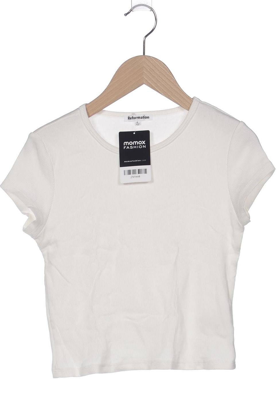 

Reformation Damen T-Shirt, cremeweiß, Gr. 36