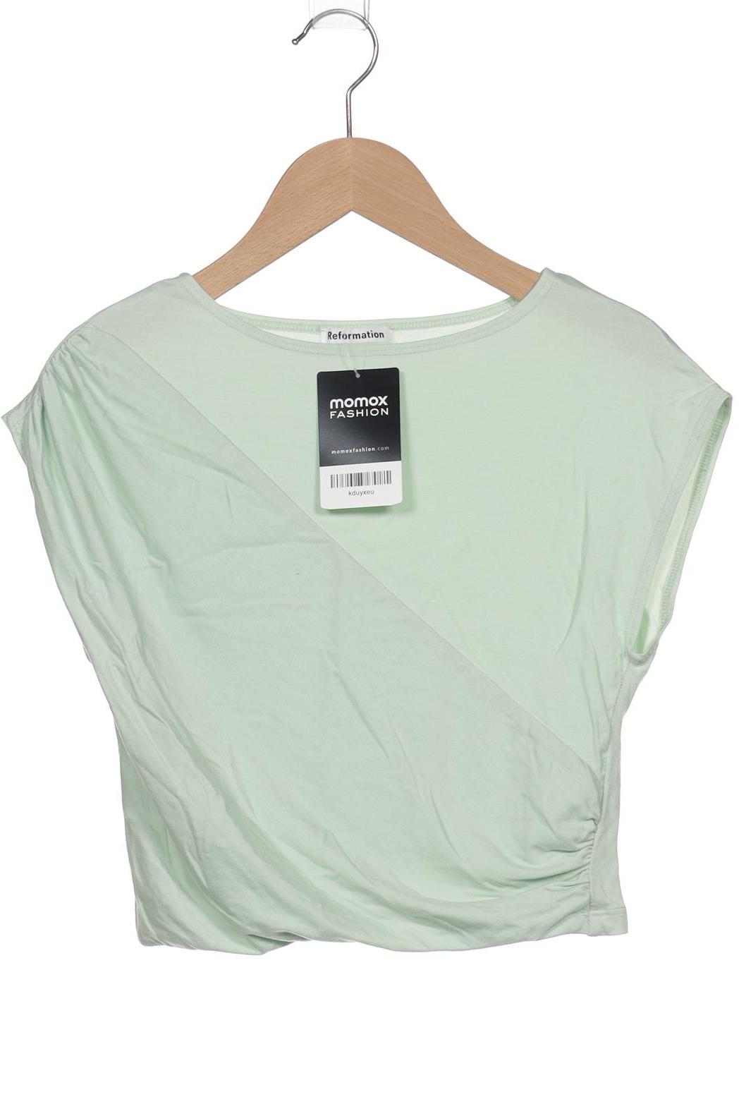 

Reformation Damen T-Shirt, hellgrün, Gr. 34